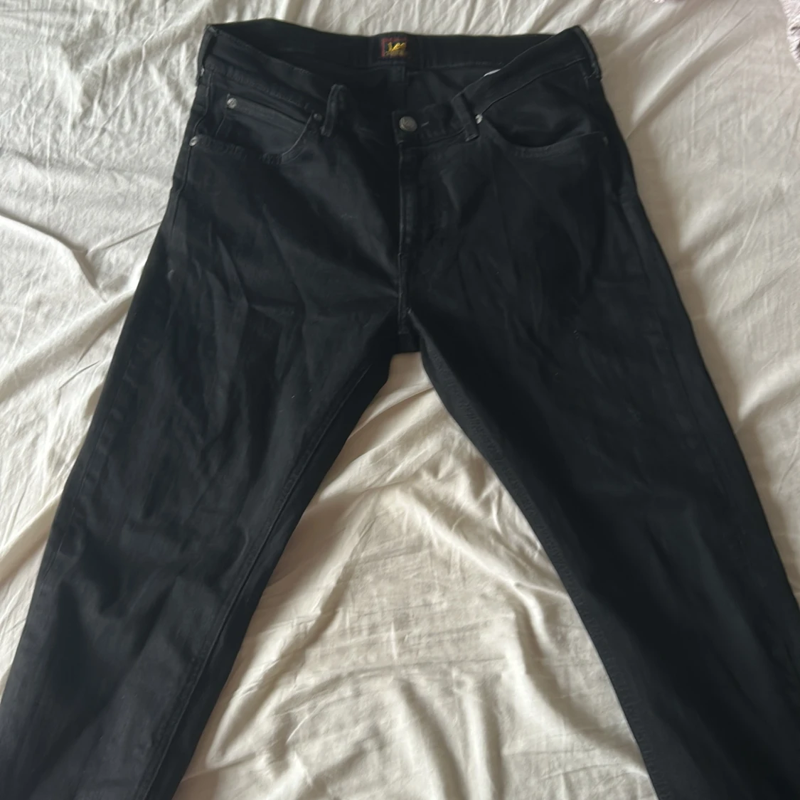 Svarta jeans från Lee, straight fit