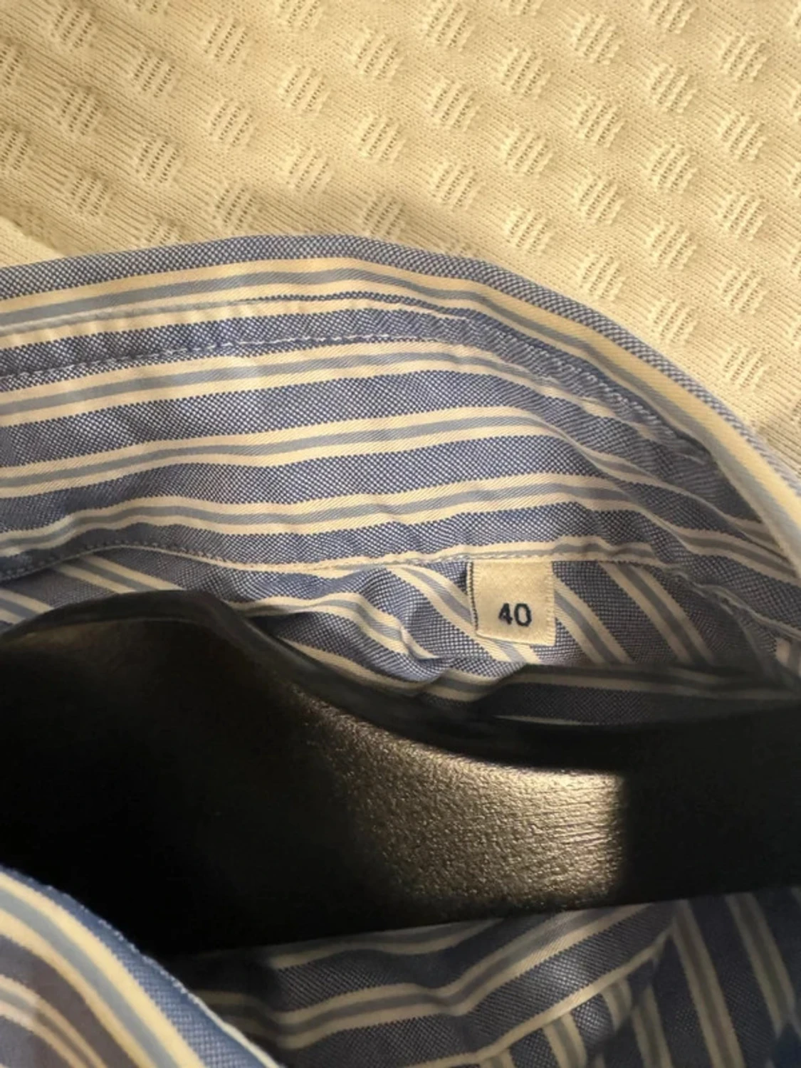 Blåvit randig skjorta Stenströms 40 - 3