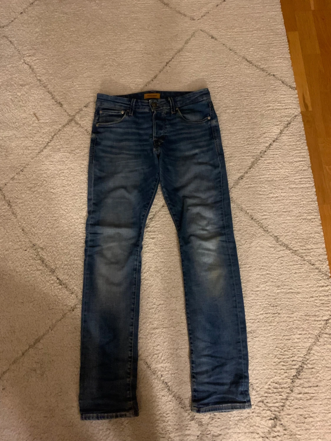 Jack & Jones Slim Glenn jeans blå - 1