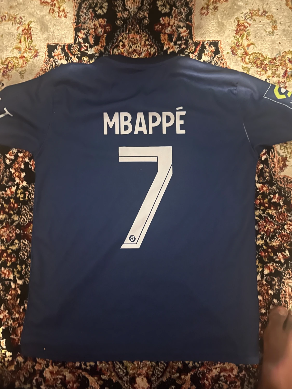 PSG Mbappé matchtröja Nike blå/röd 21/22 - 1
