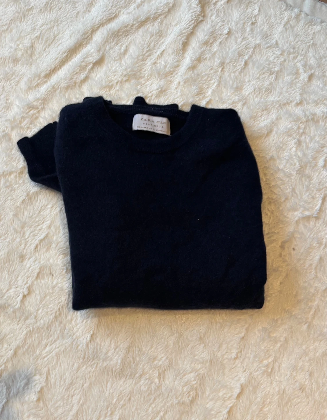 Mörkblå stickad tröja från Zara . Kashmir  - 4