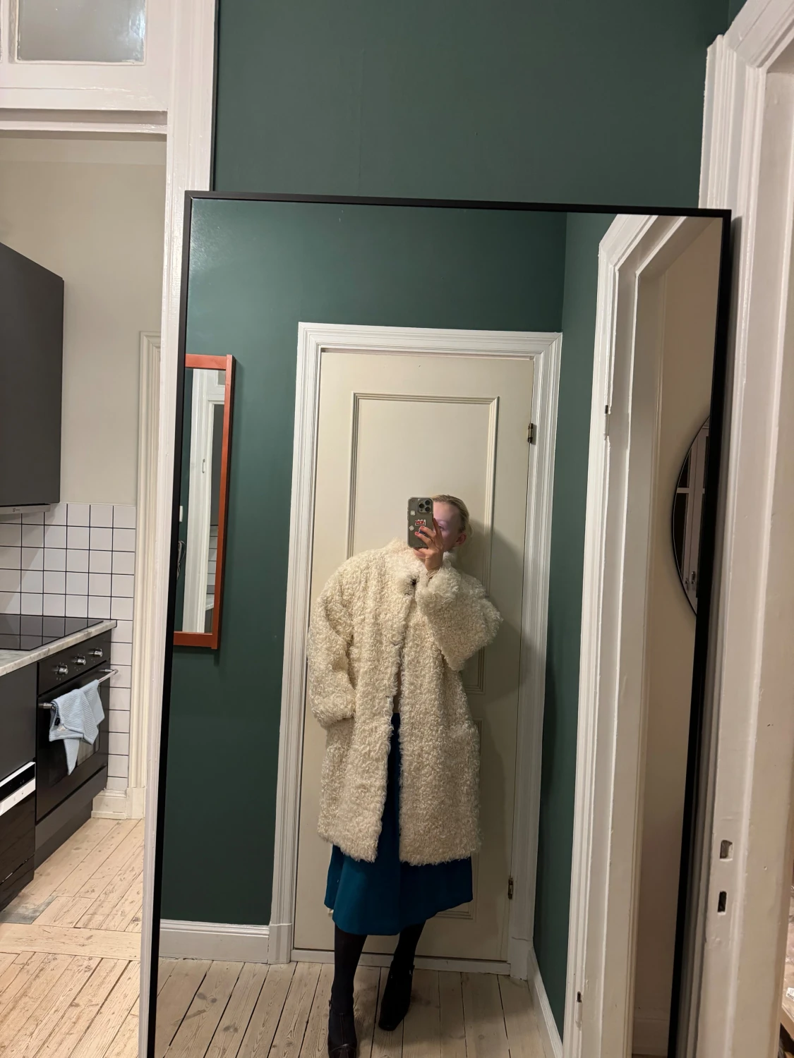 Pälskappa i fårpäls - 1