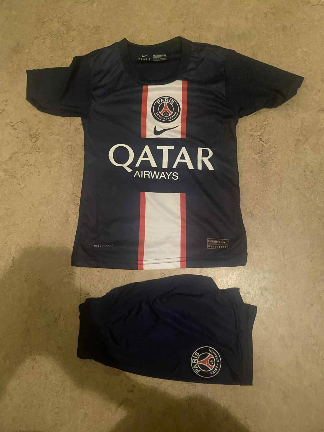 PSG Mbappé matchtröja Nike blå