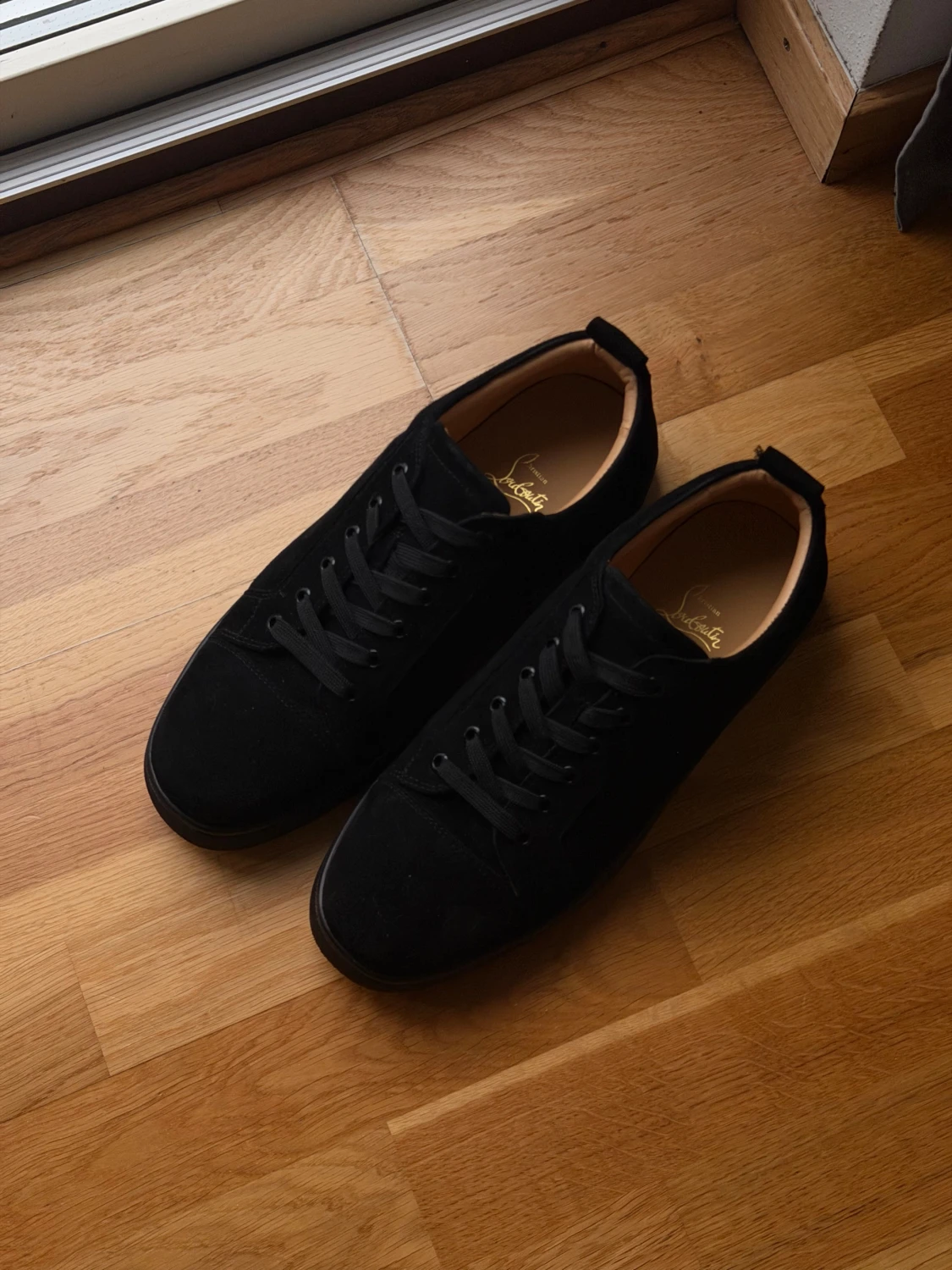 Christian Louboutin svarta utan spikar