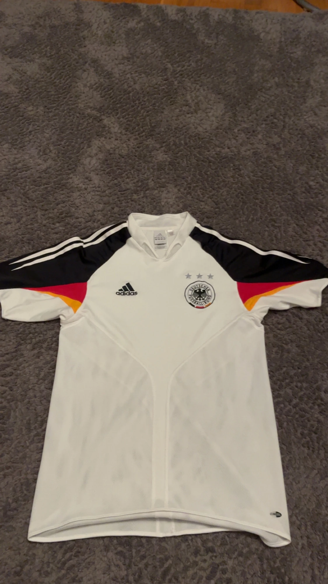 Tysklands vit fotbollströja Adidas S