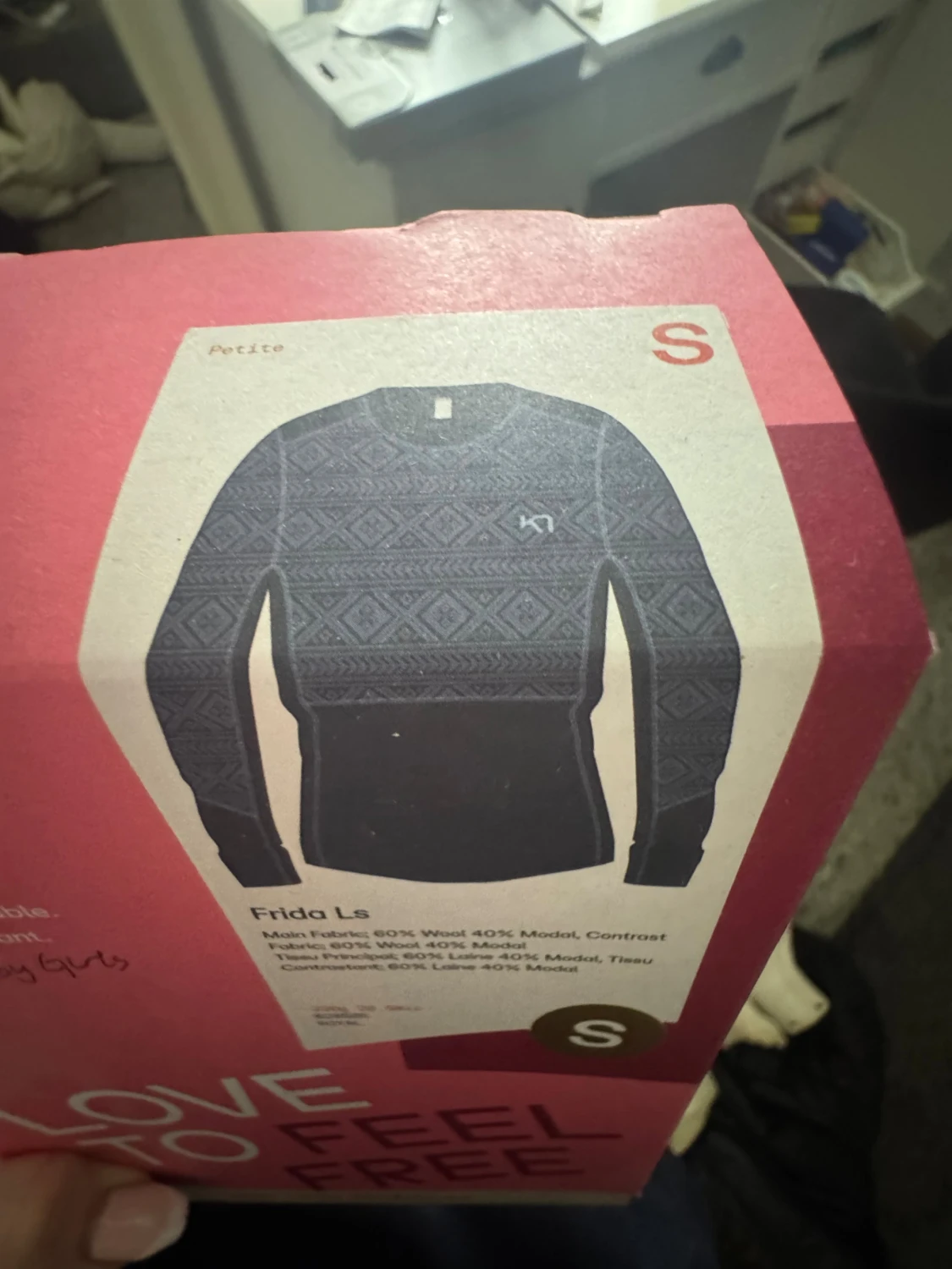 Mörkblå mönstrat underställ Kari Traa - 3