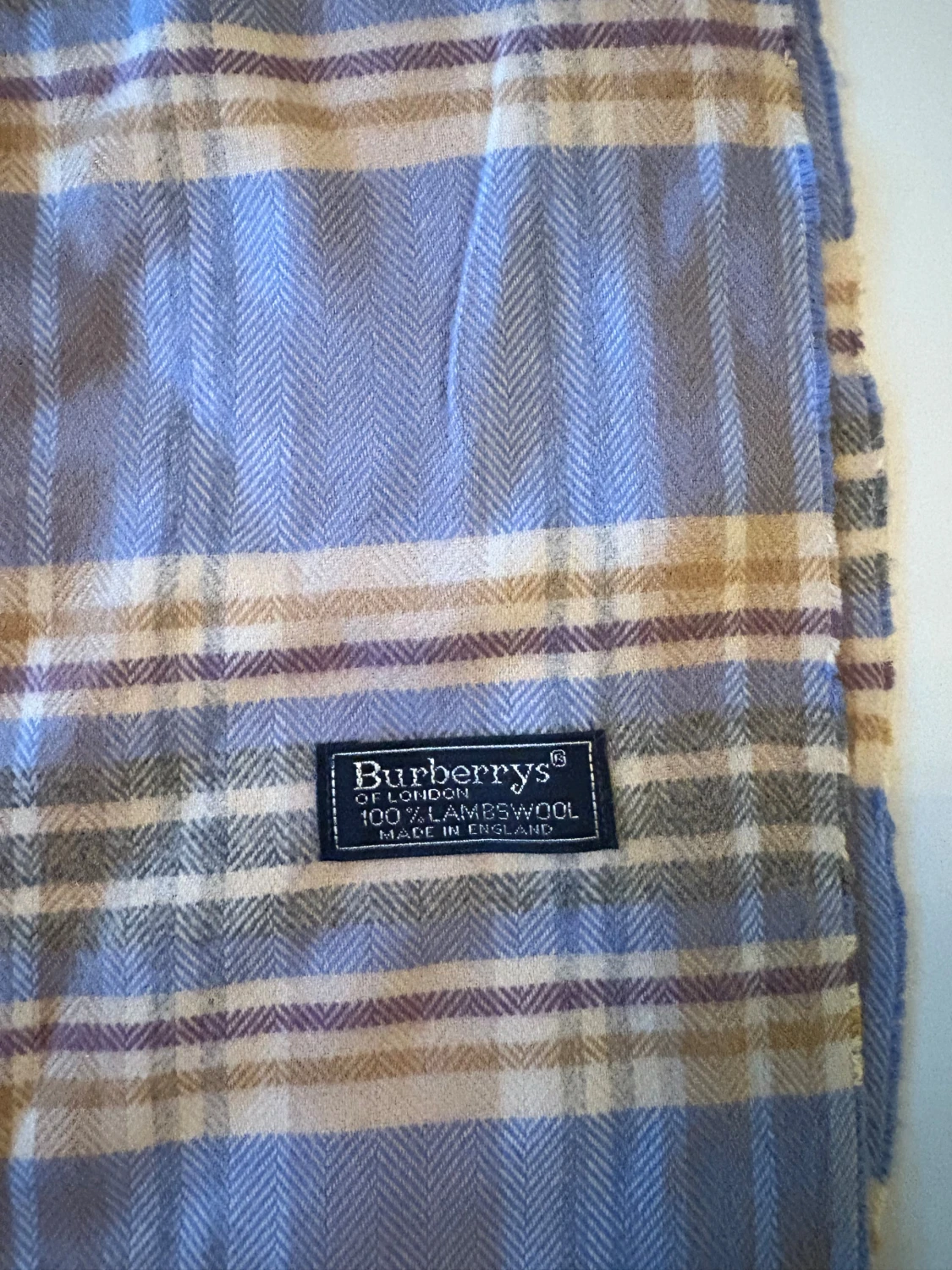 Rutig blå halsduk från Burberrys