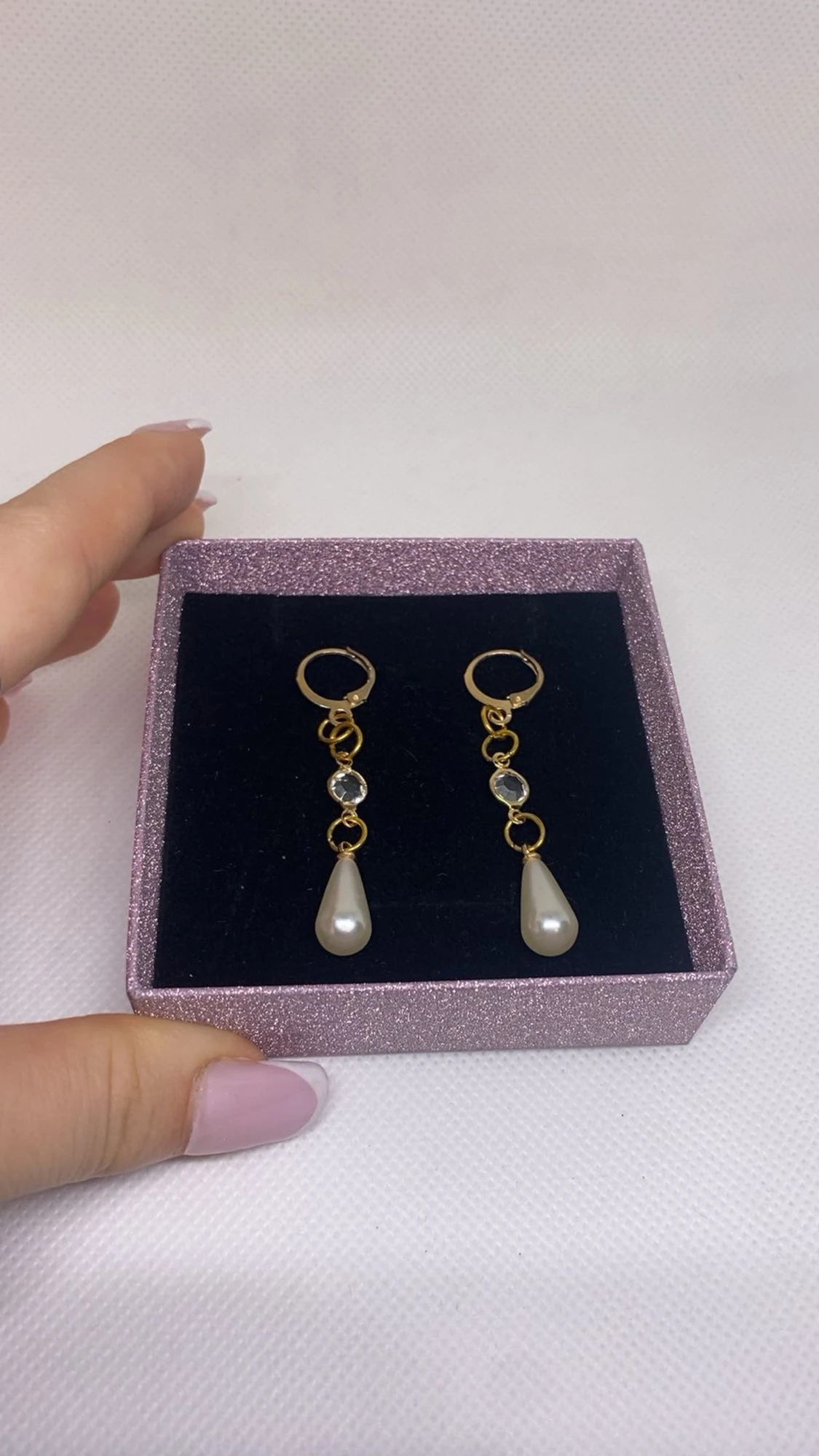 Diamond & pearl earrings🤍✨ - 1