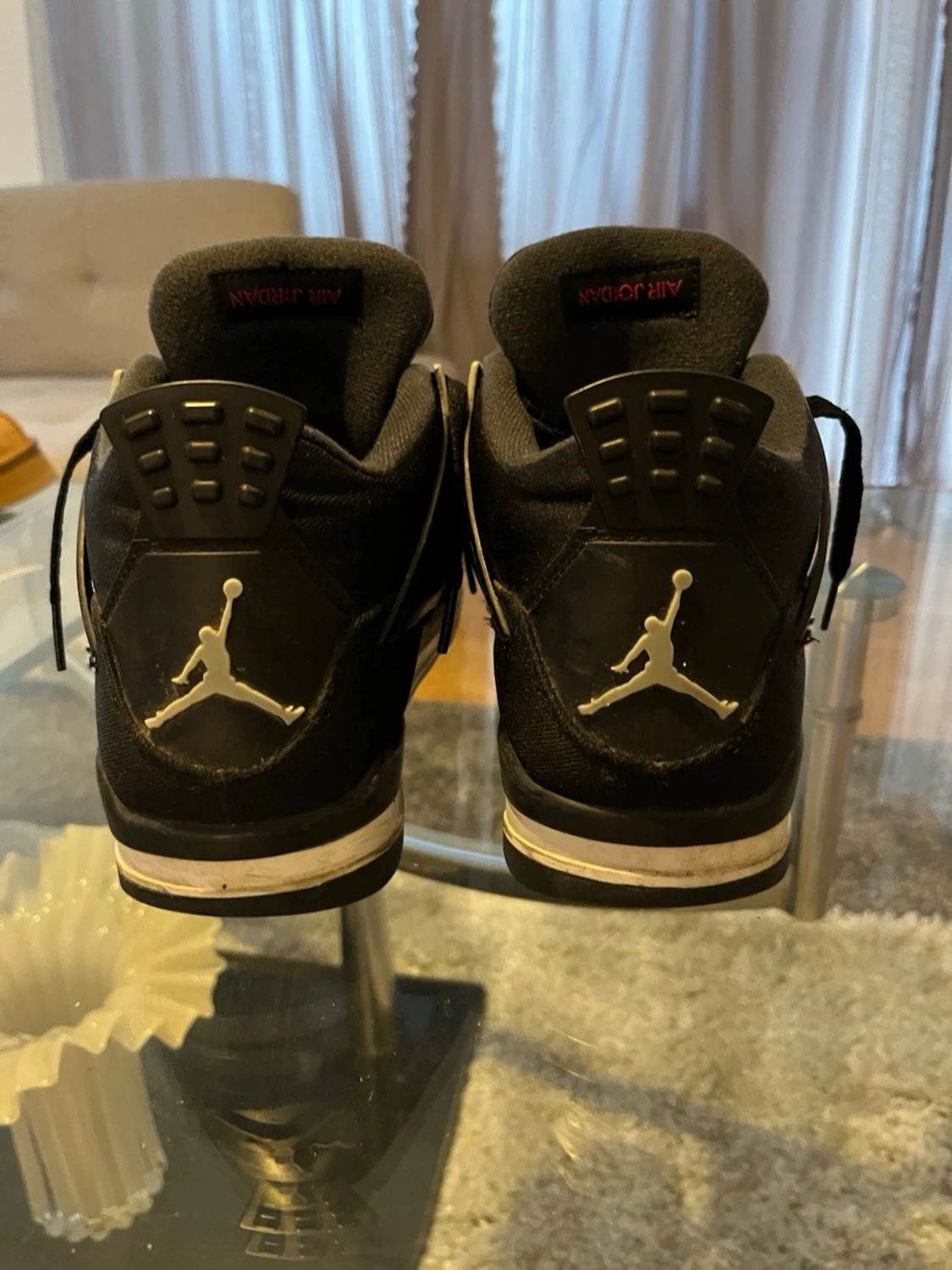 Svarta Nike Air Jordan 4 sneakers - 6