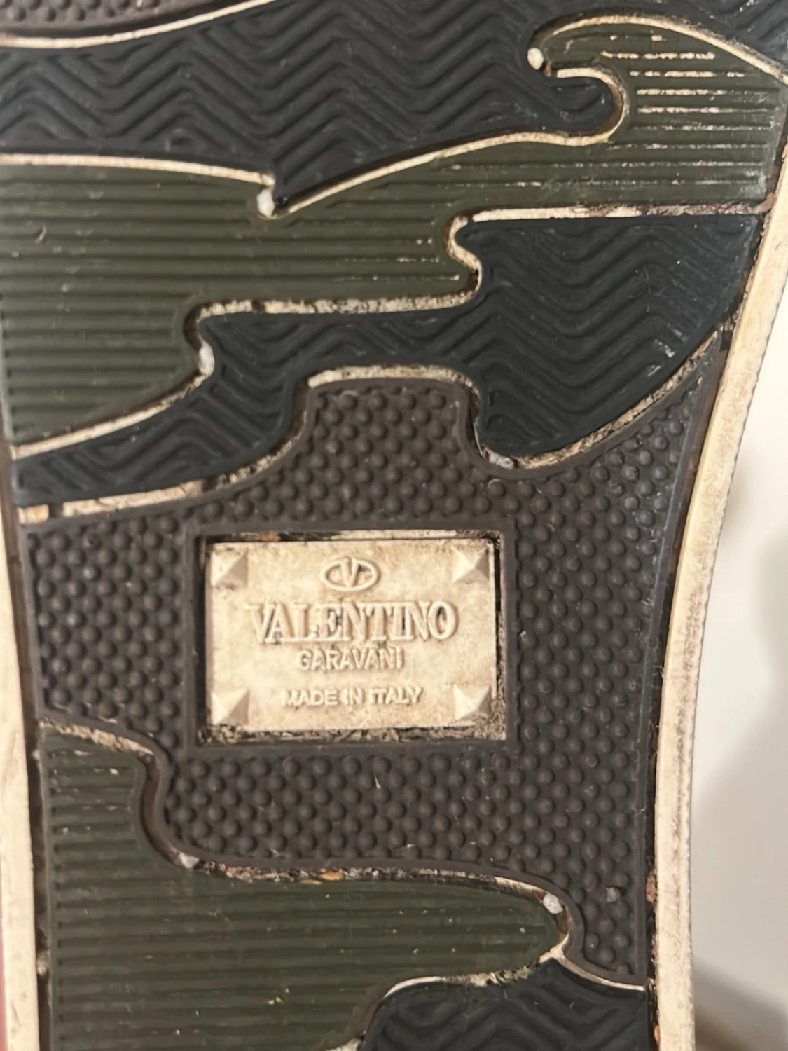 Valentino Garavani vita sneakers i skinn - 4