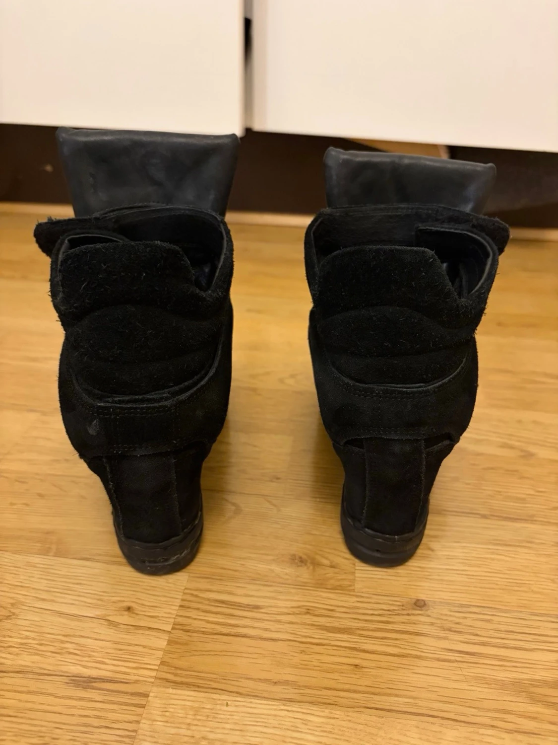 Svarta Isabell marant liknandet  sneakers med kilklack  - 1