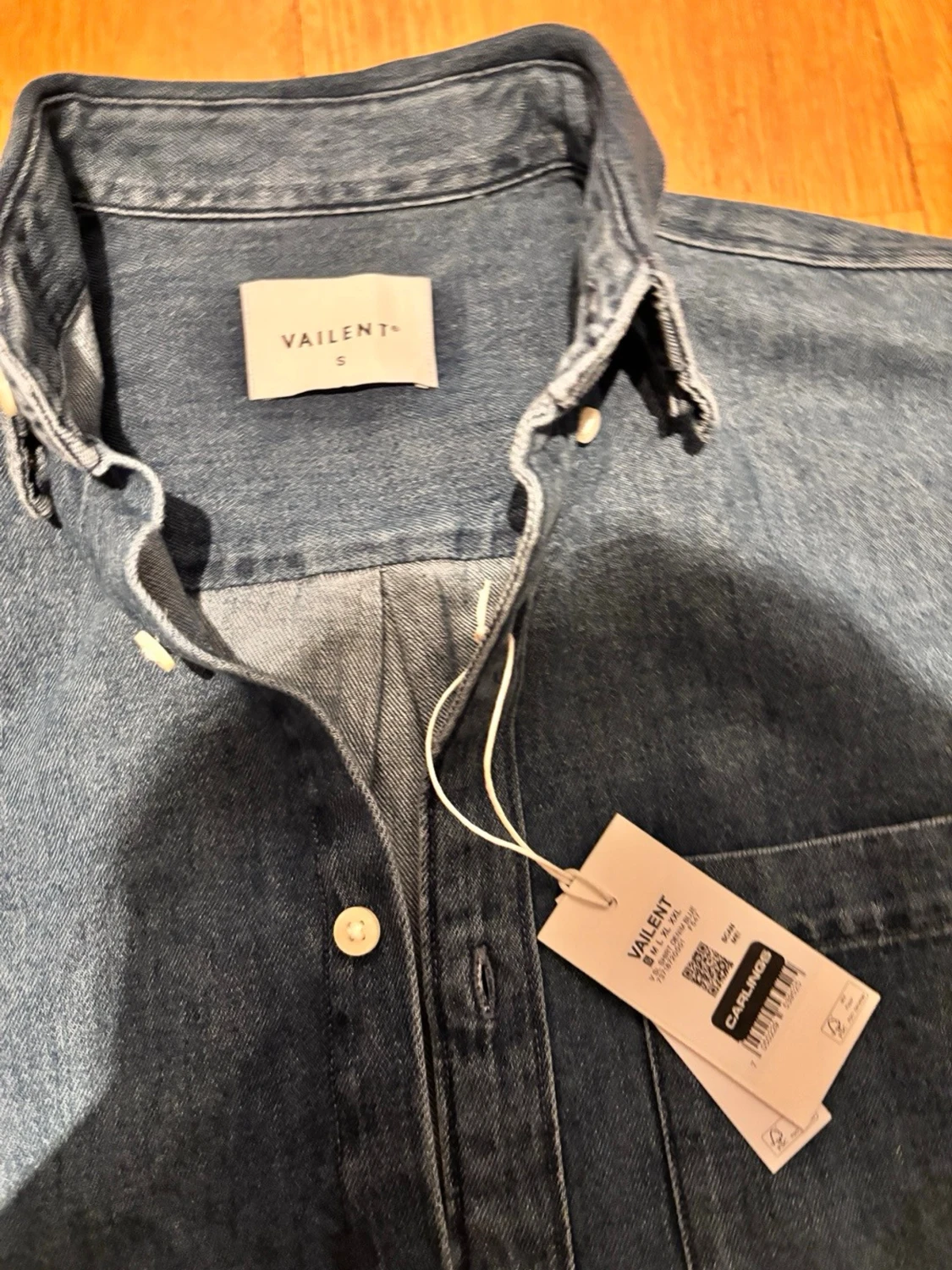 Blå jeansskjorta från Vailent - 1