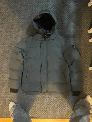 Grå pufferjacka från Canada Goose - Varm vinterjacka, perfekt för kallt klimat. Snygg grå färg, i mycket gott skick. Dragkedjor och muddar i bra skick. Storlek L – normal passform. Snabb frakt 📦 Öppen för seriösa bud.