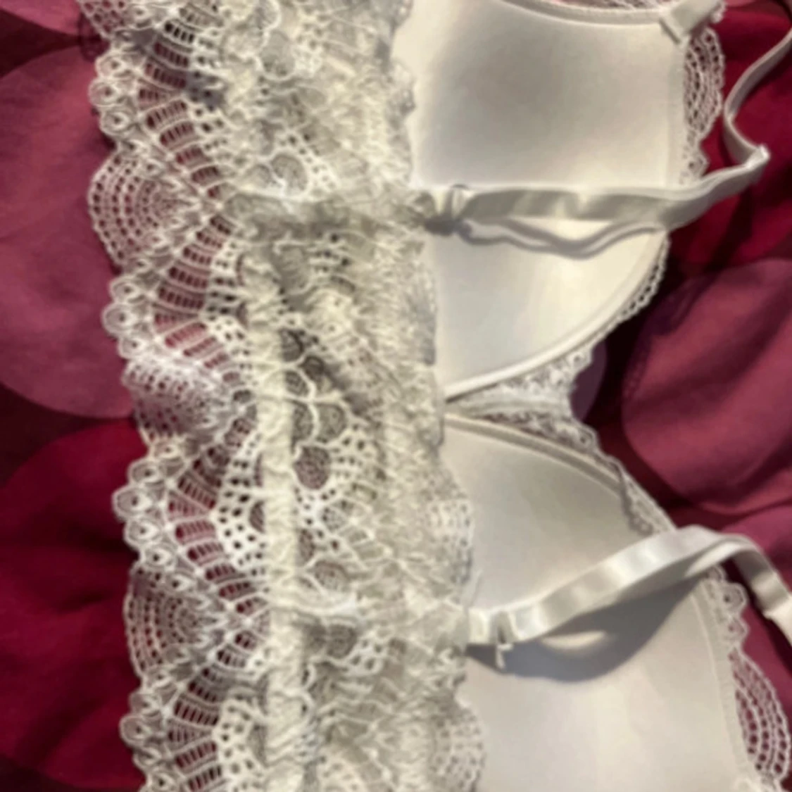 Vit spets bh/topp  - 3