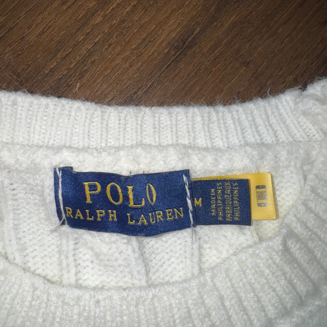 Vit kabelstickad tröja Polo Ralph Lauren - 2