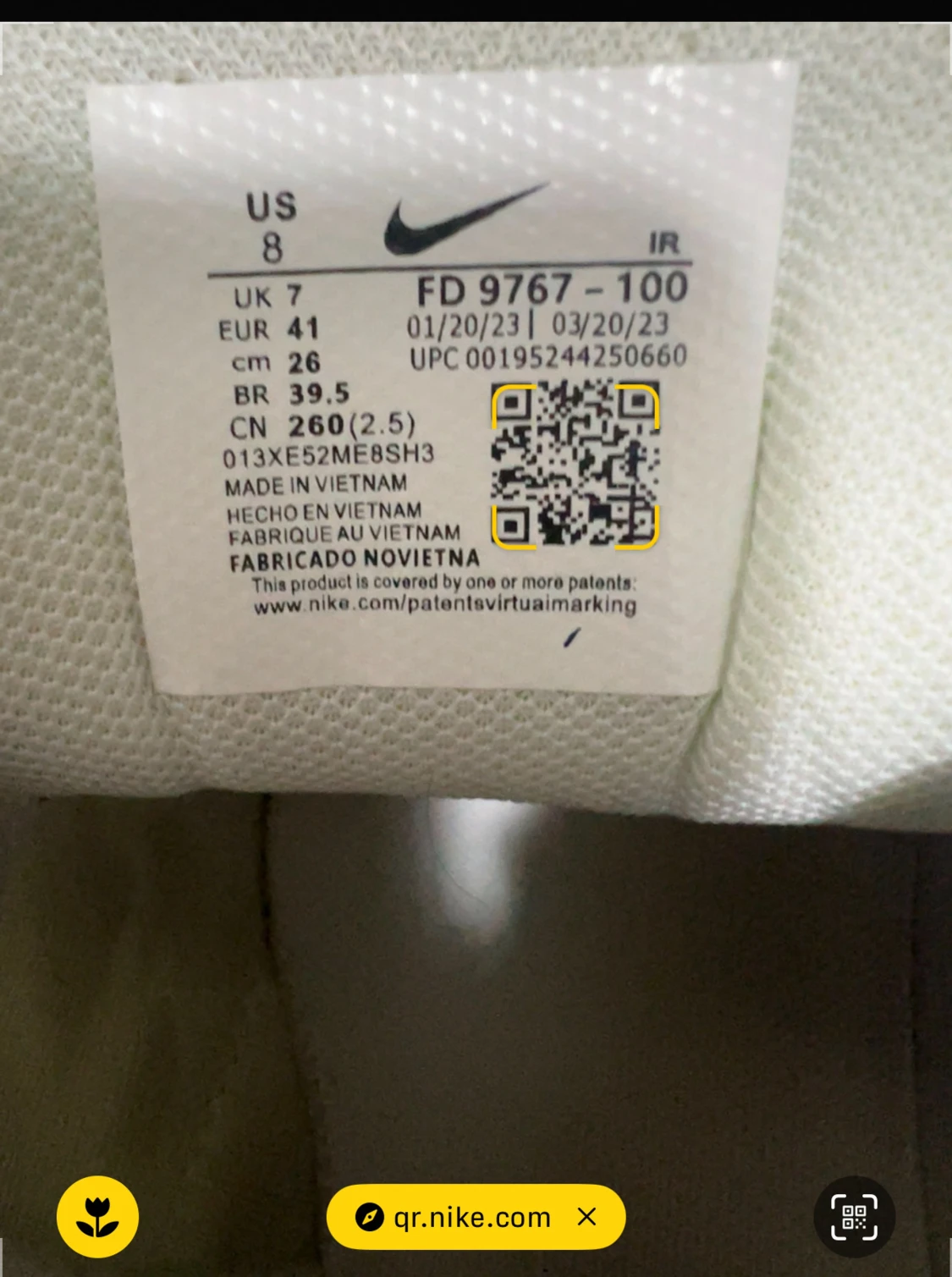 Nike sneakers blå/vit strl 41 - 1