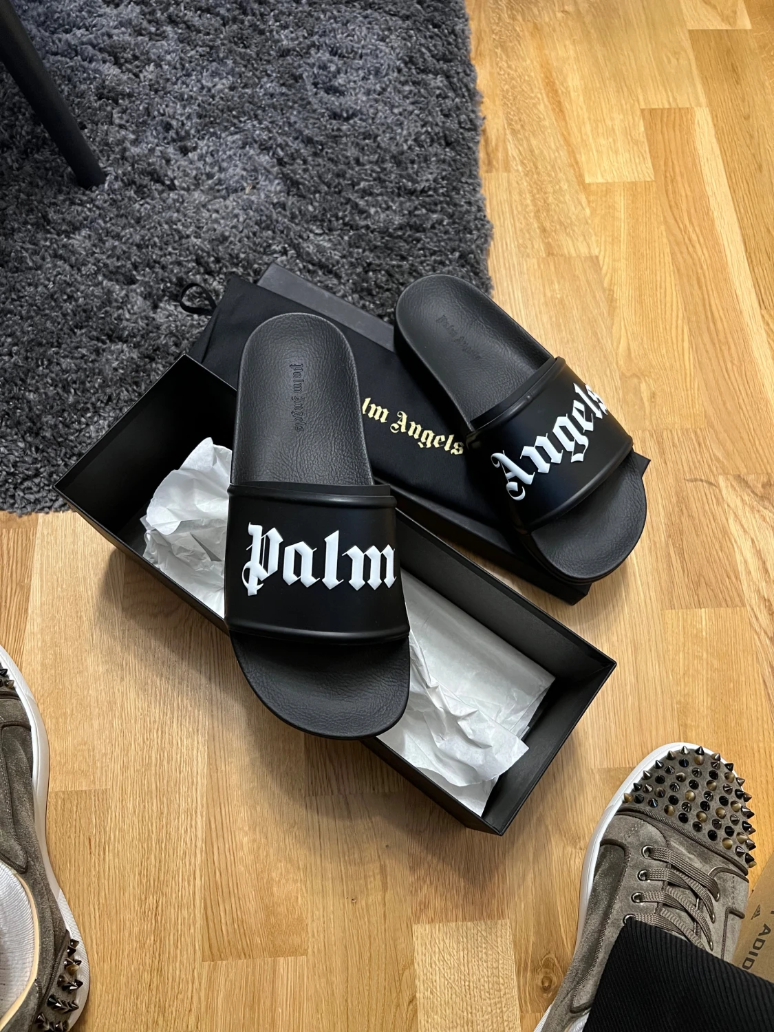 Palm Angels svarta sandaler - 2