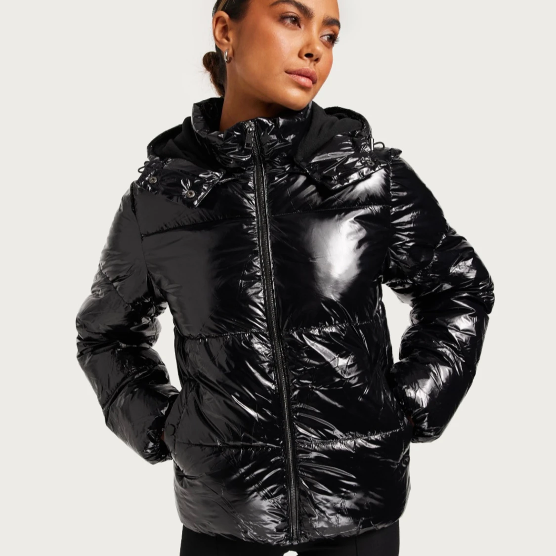 Nelly svart puffer jacket
