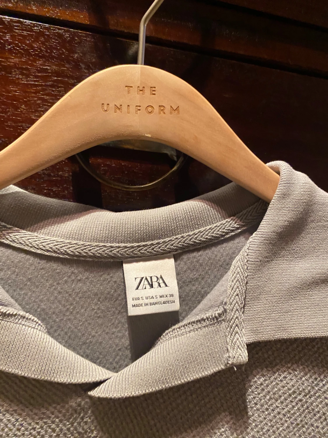 Grå pikétröja från Zara - 2