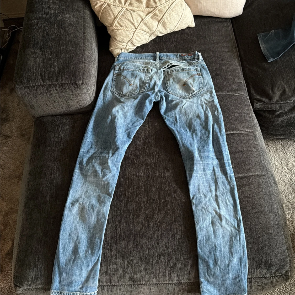 Dondup ljusblå skinny jeans, strl 32 - 1