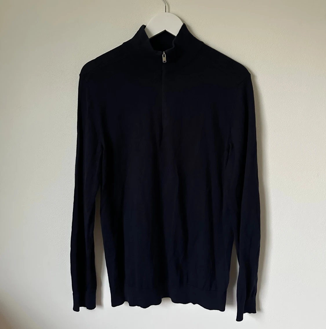 Mörkblå half zip tröja från Selected Homme - 1