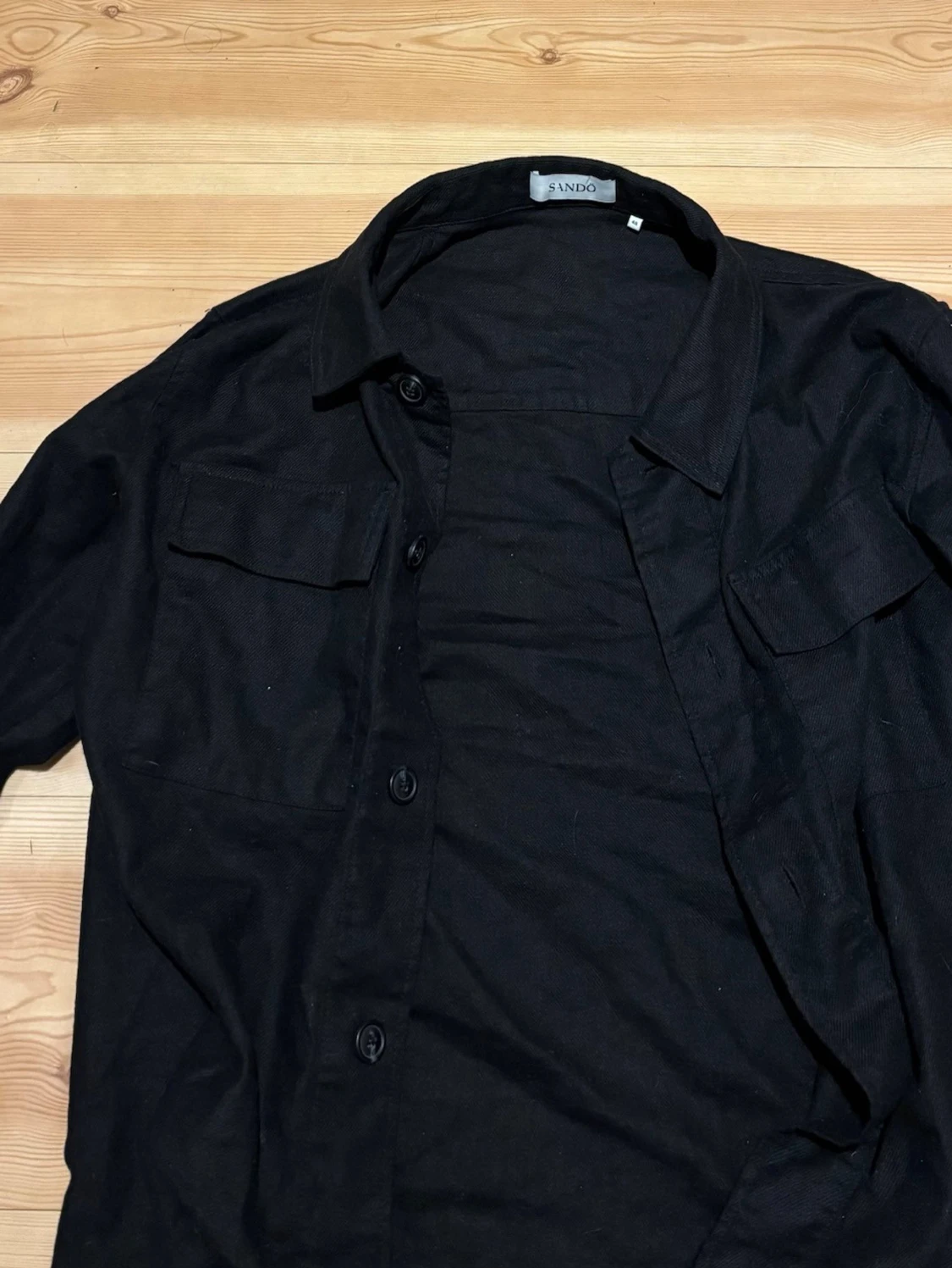 Svart overshirt från Sandö, strl 48 - 1
