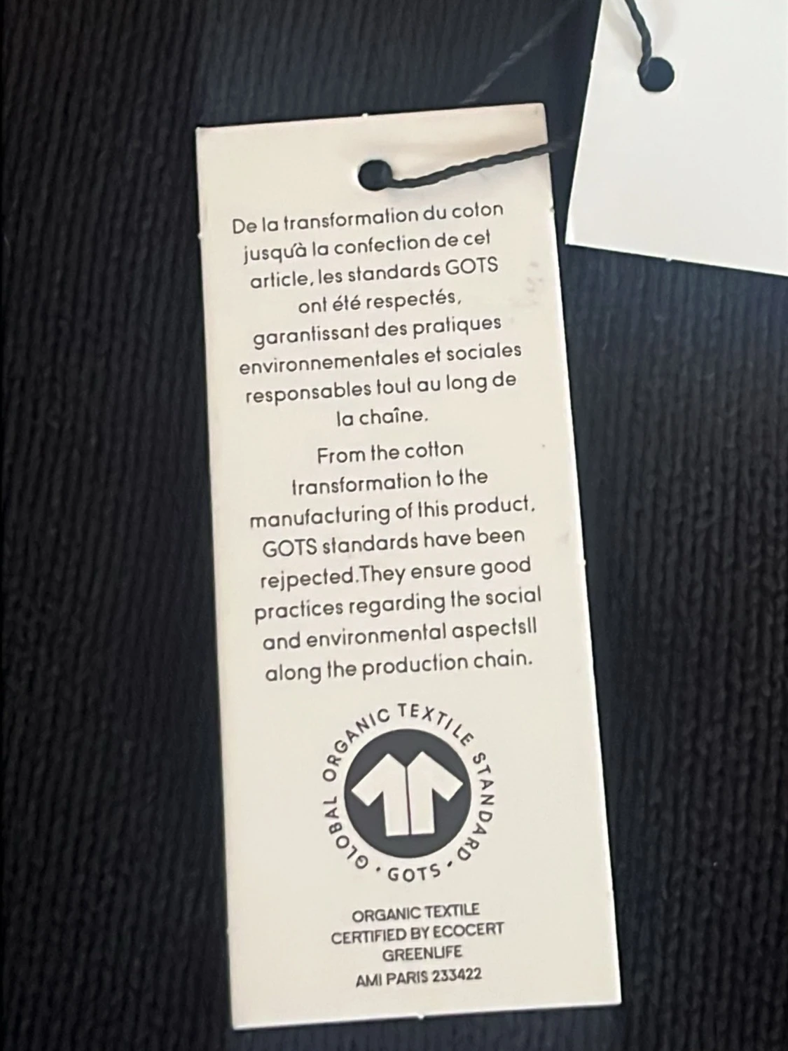 Svart stickad tröja från Ami Paris - 1