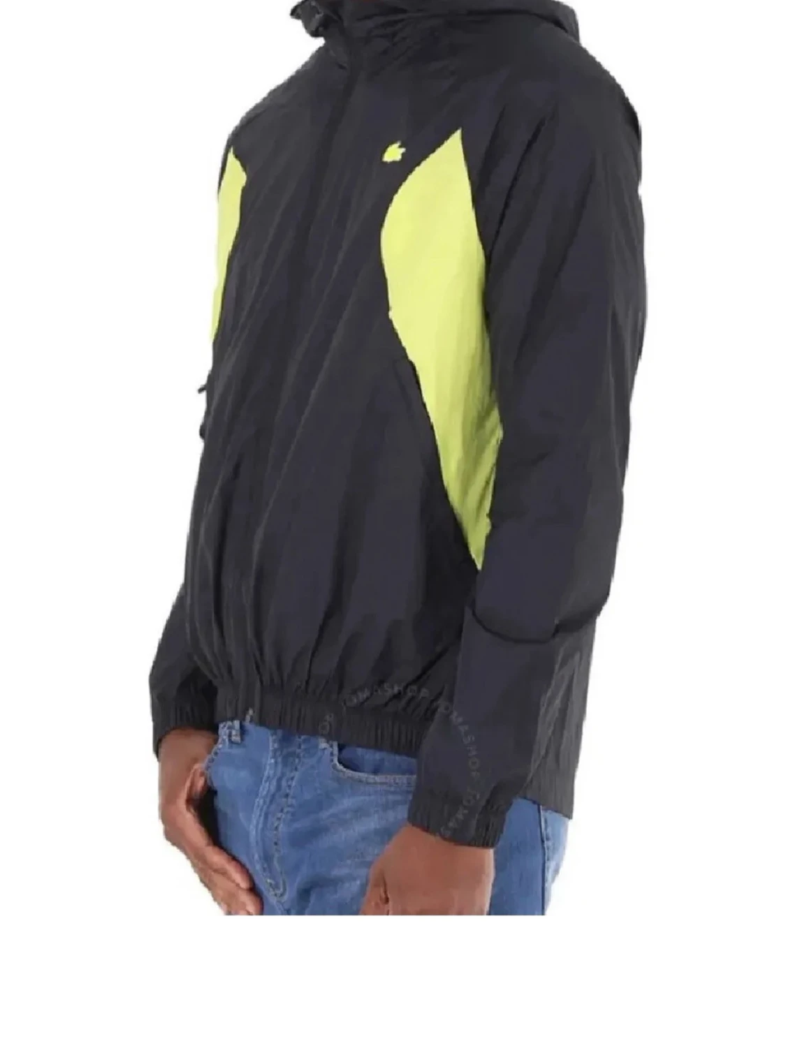 Svart och gul vindjacka från Lacoste