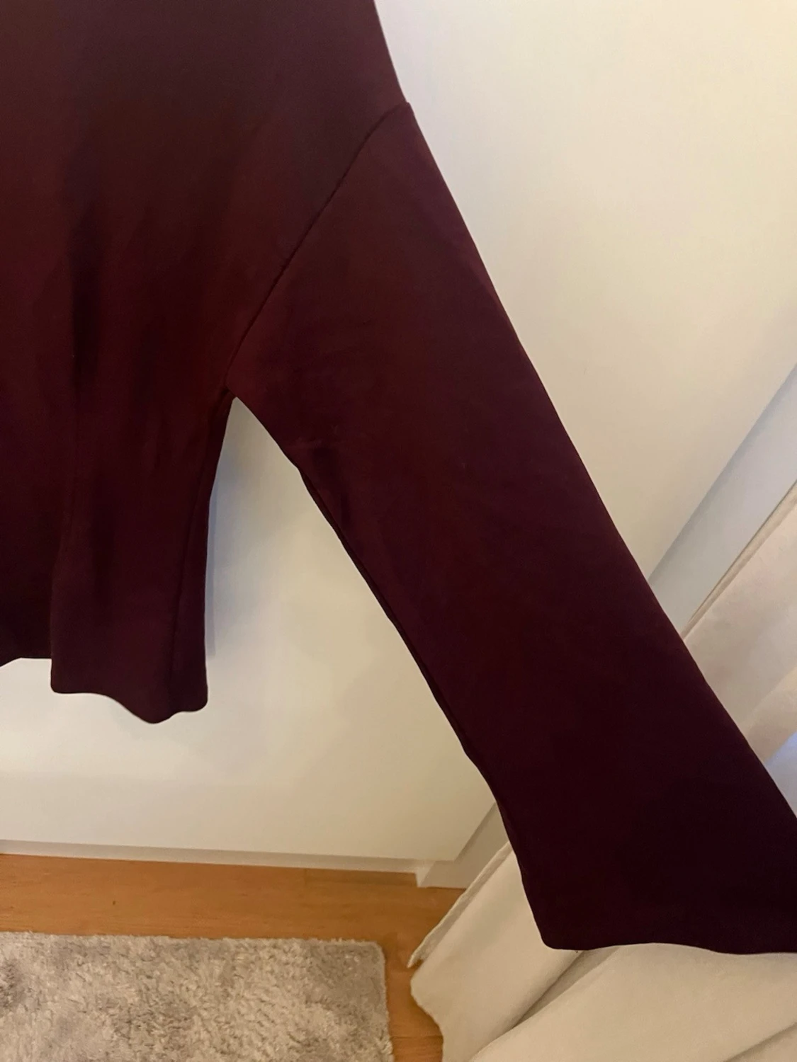 Mörkröd långärmad topp - 3