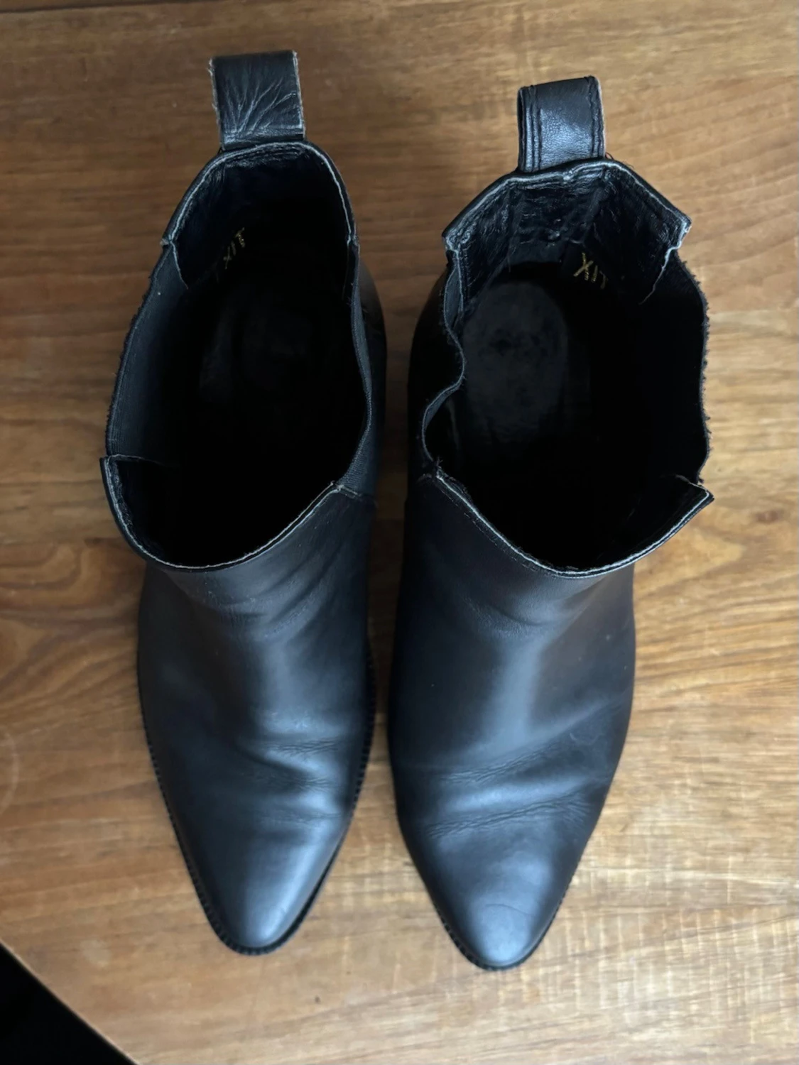 Svarta chelsea boots i skinn - 6
