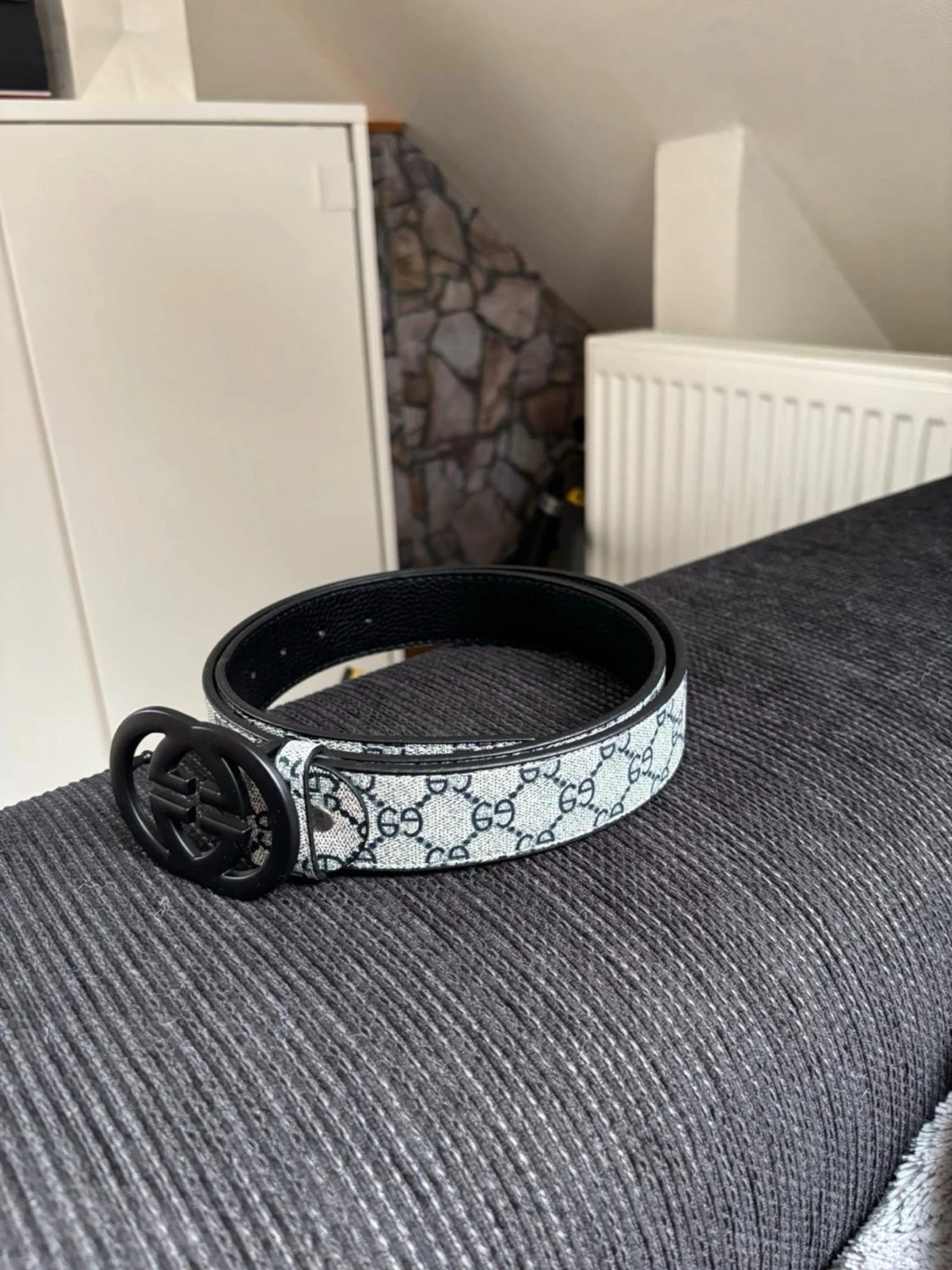  bälte svart/grå - 2