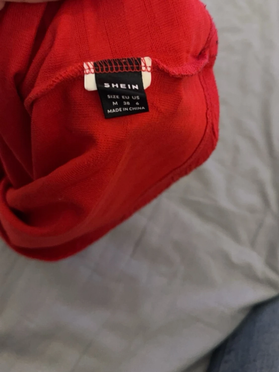 Röd bandeau tubtopp från SHEIN - 1