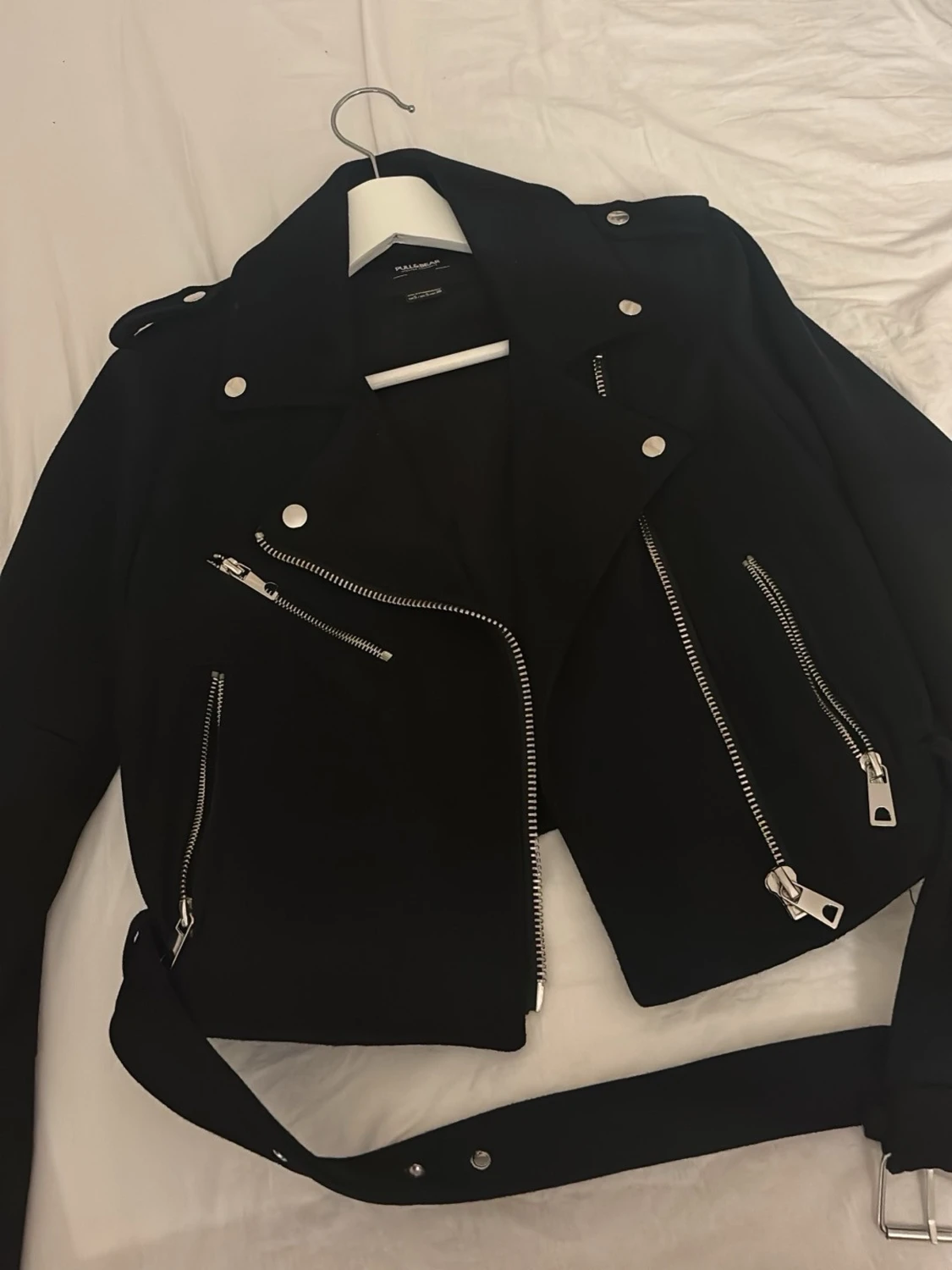 Svart skinnjacka från Pull&Bear