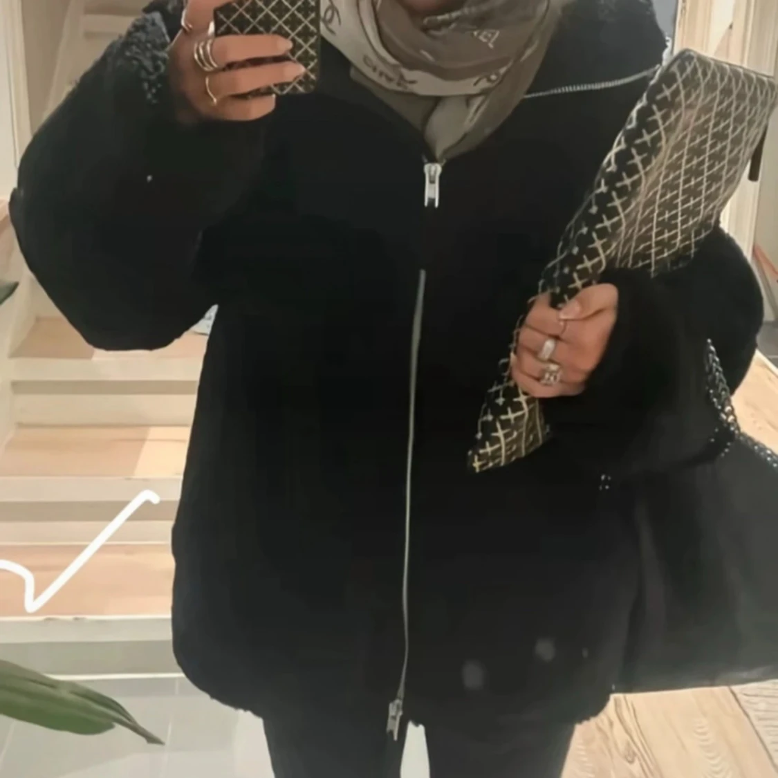 Svart teddyjacka från H&M - 3