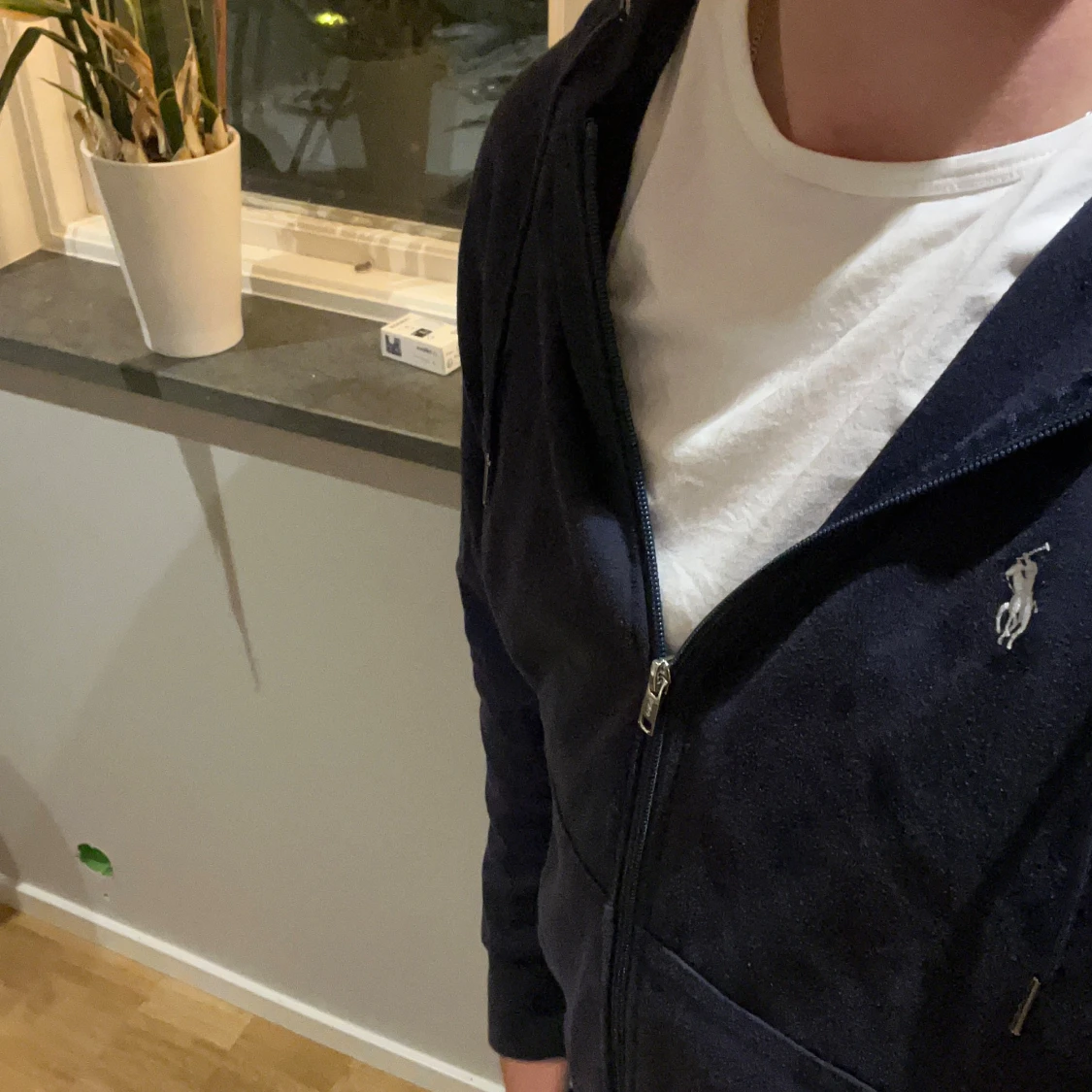 Marinblå hoodie från Polo Ralph Lauren