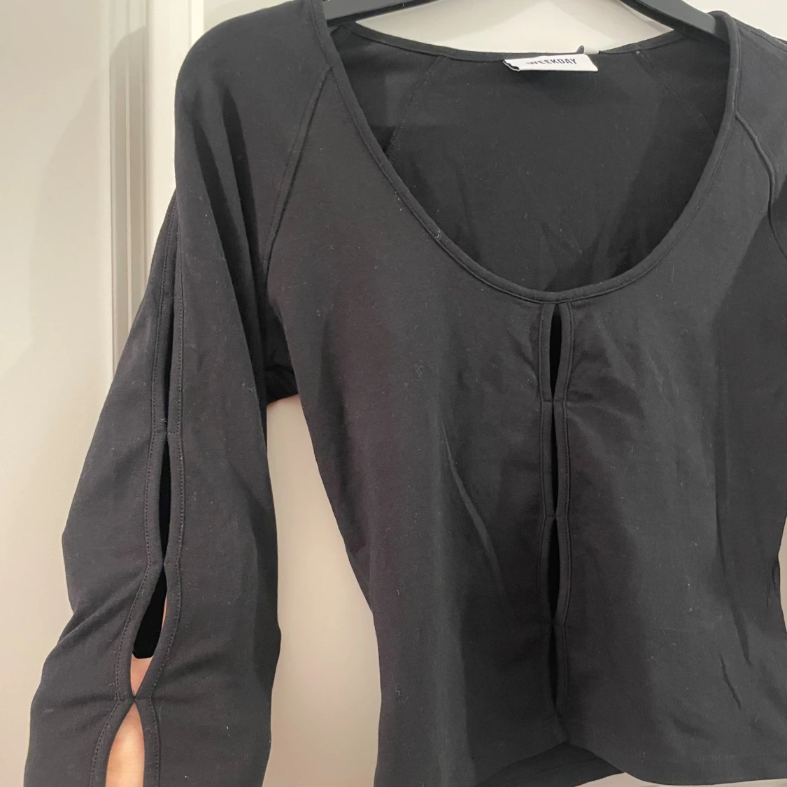 Svart långärmad topp från Weekday - 1