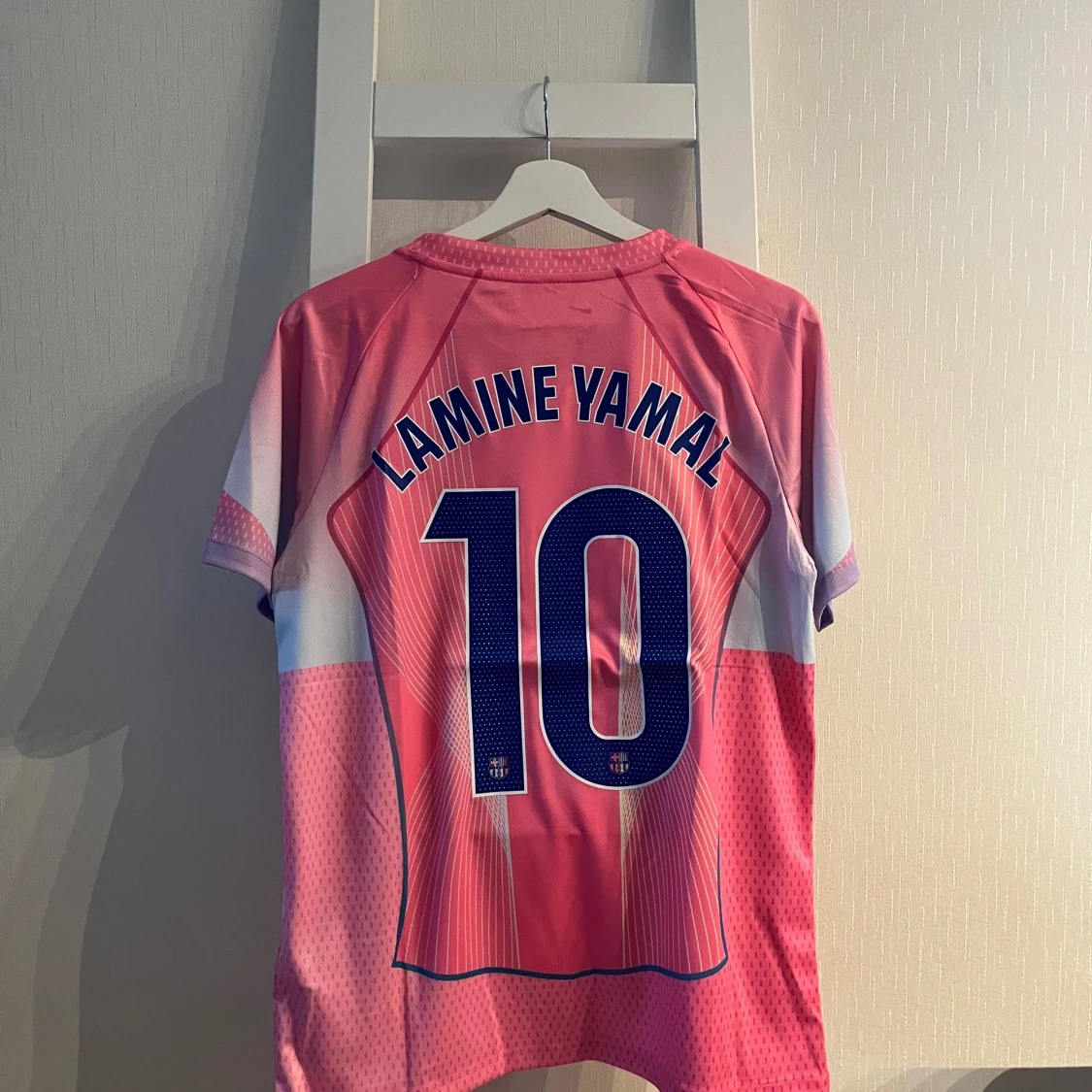 Barça Lamine Yamal rosa matchtröja Nike S - 1