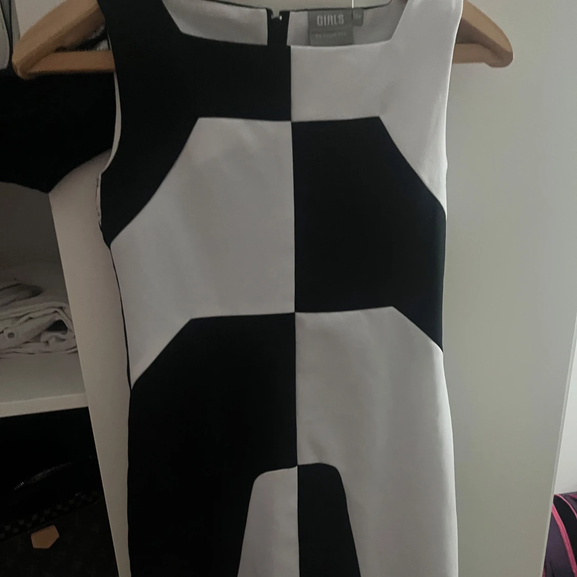 Svartvit rutig klänning KappAhl