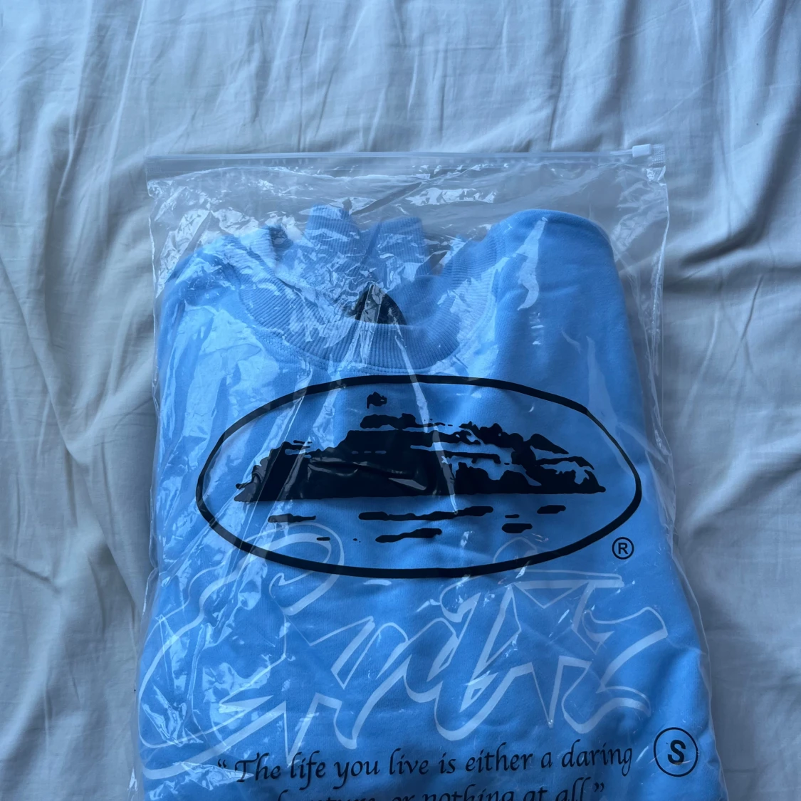 Blå oversized tröja från Corteiz med tryck - 3