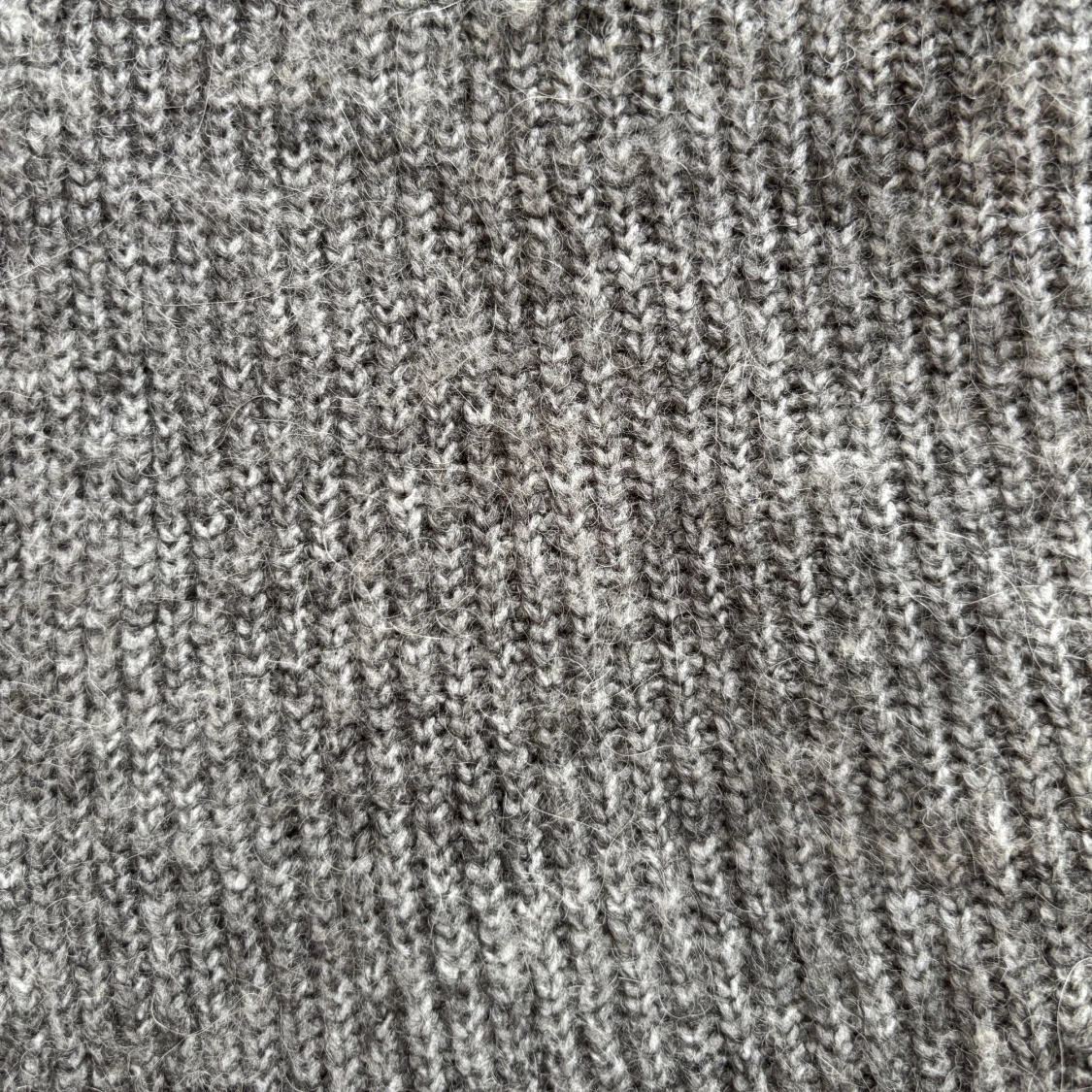 Grå stickad kofta med knyt från Object - 2