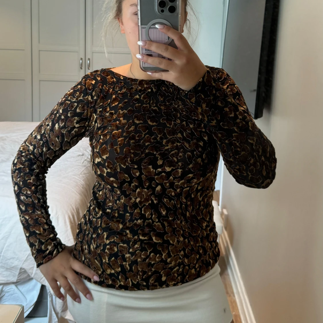 Leopardmönstrad topp från Entracte