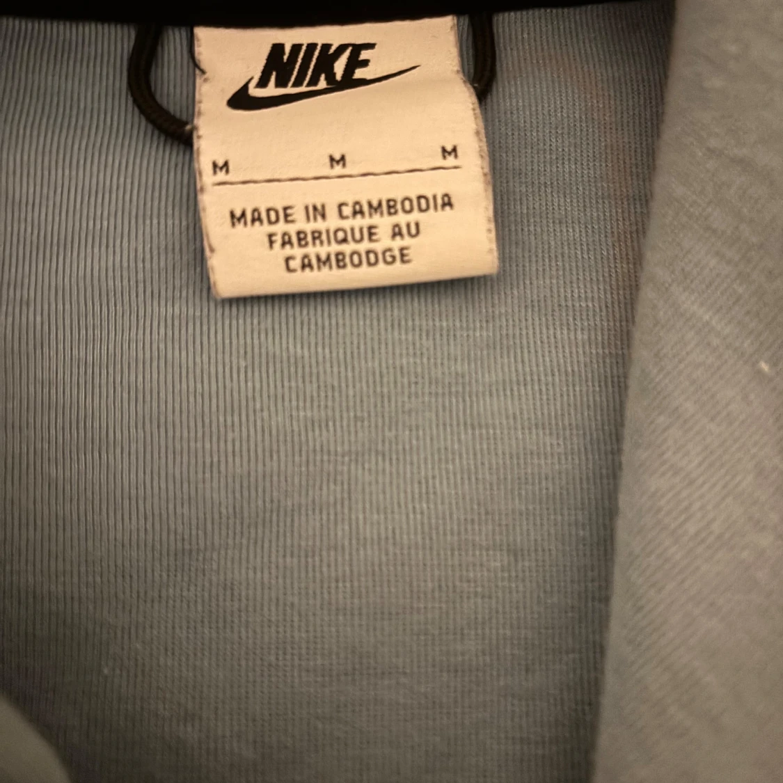 Nike hoodie i blått, vitt och grått M - 1