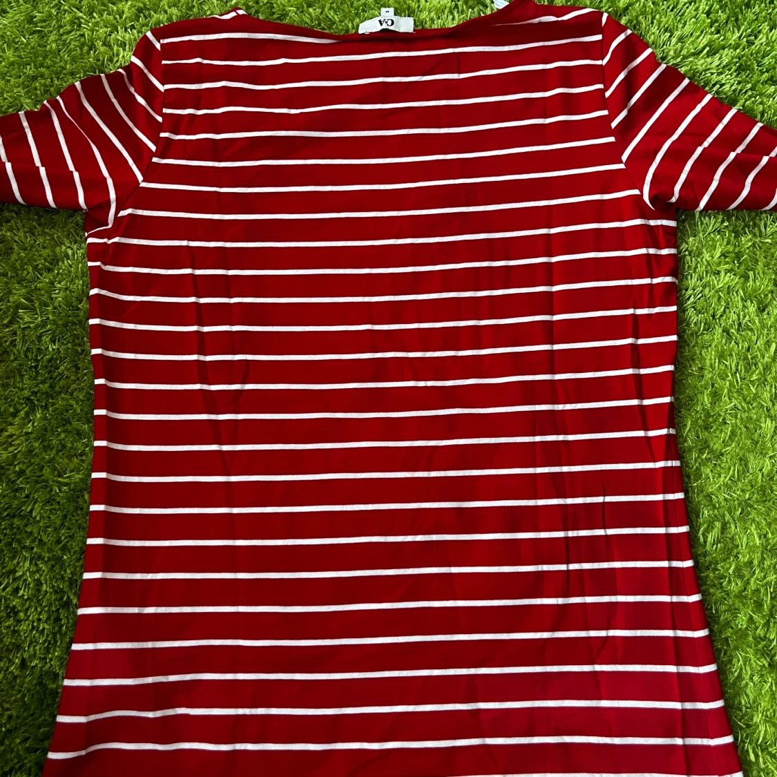 Rödvit randig långärmad tröja C&A - 3