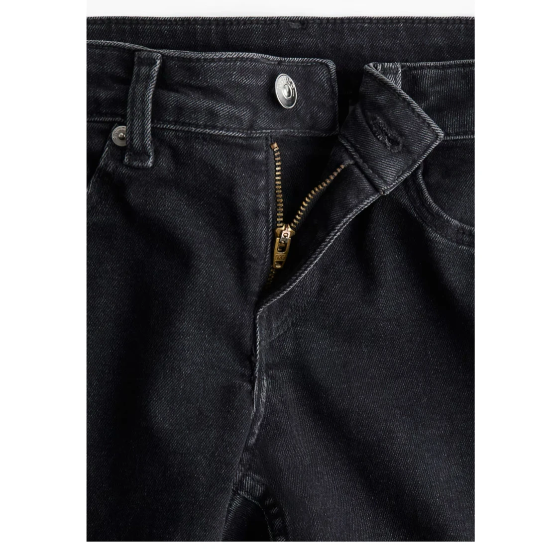 Svarta lågmidjade jeans  - 3