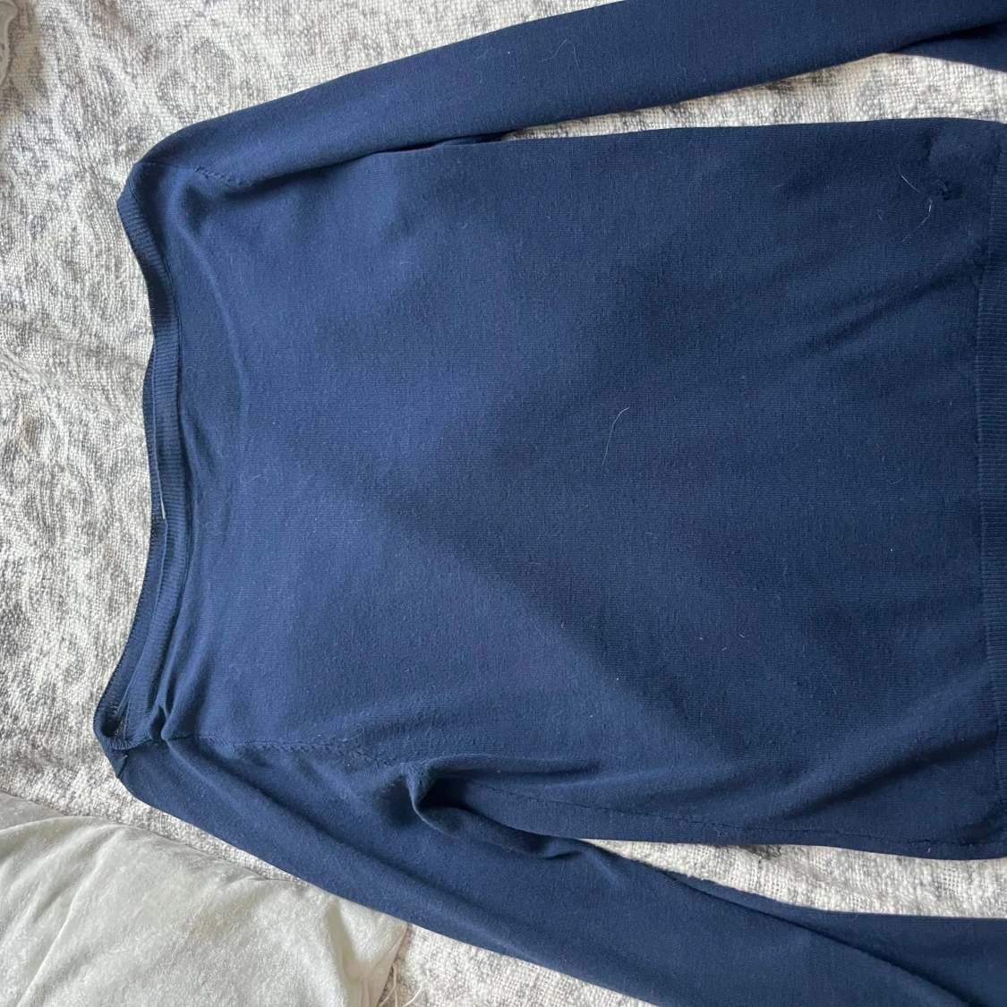 Mörkblå offshoulder  - 1