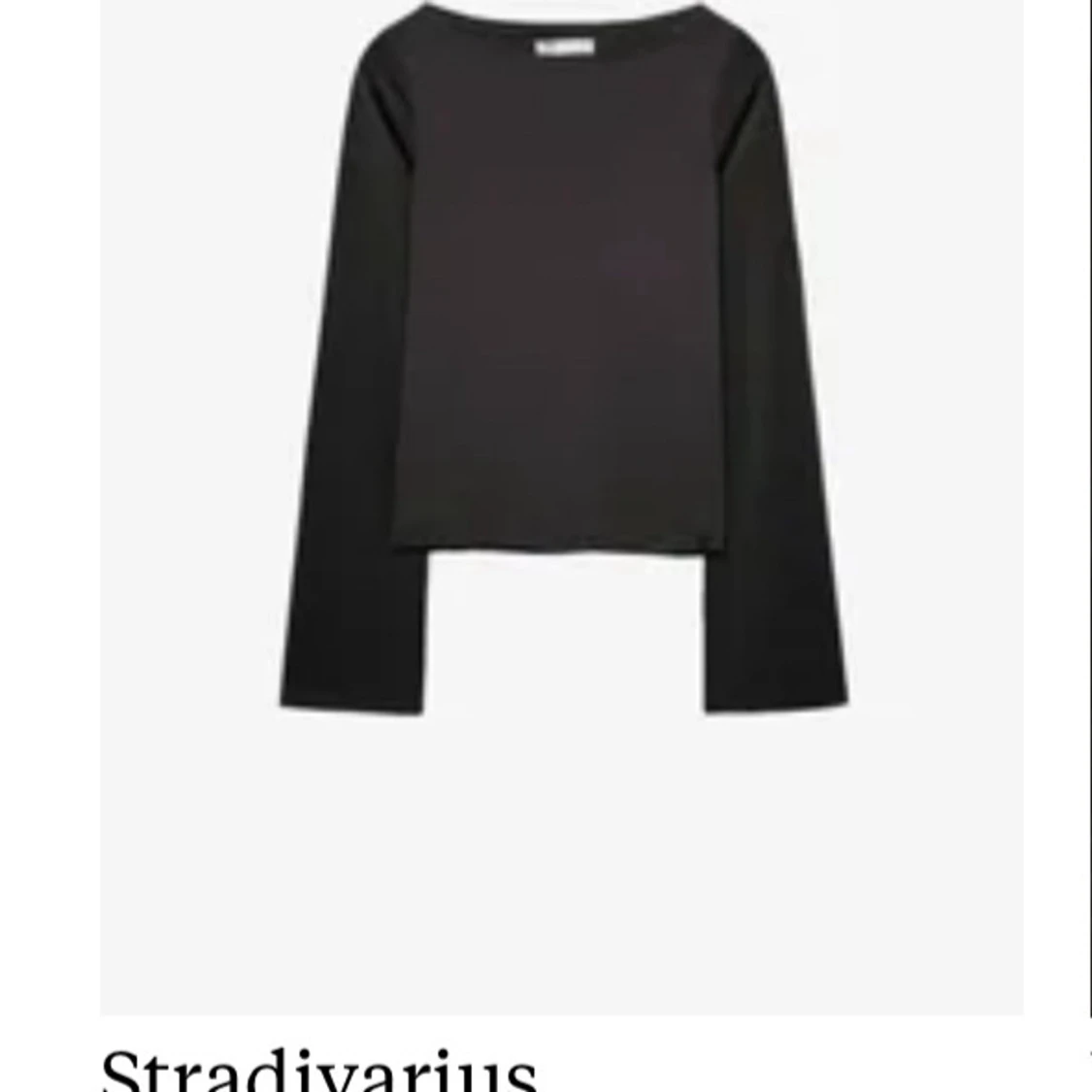 Svart långärmad topp stardivarius
