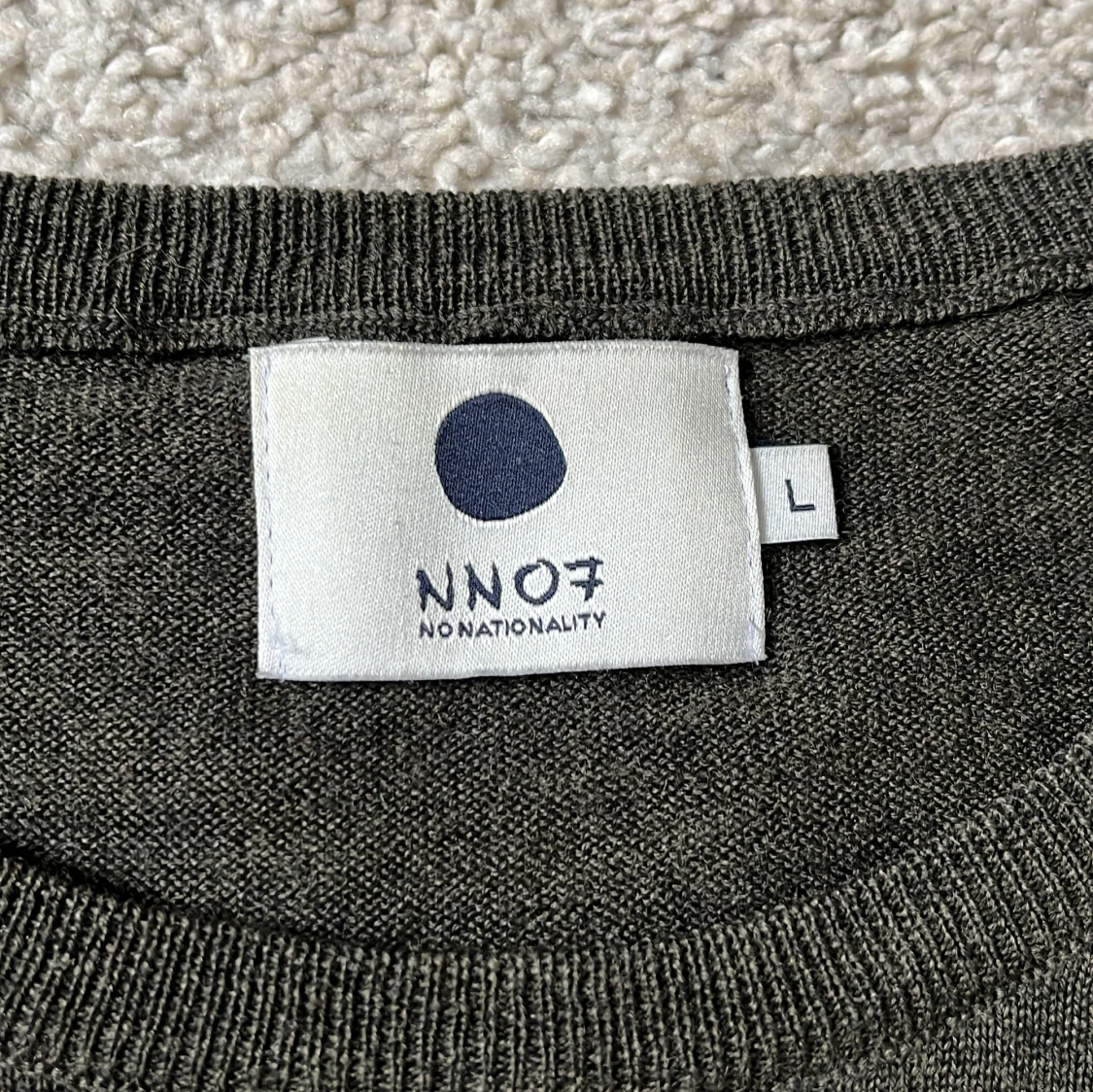 Mörkgrön stickad tröja från NN07 - 3