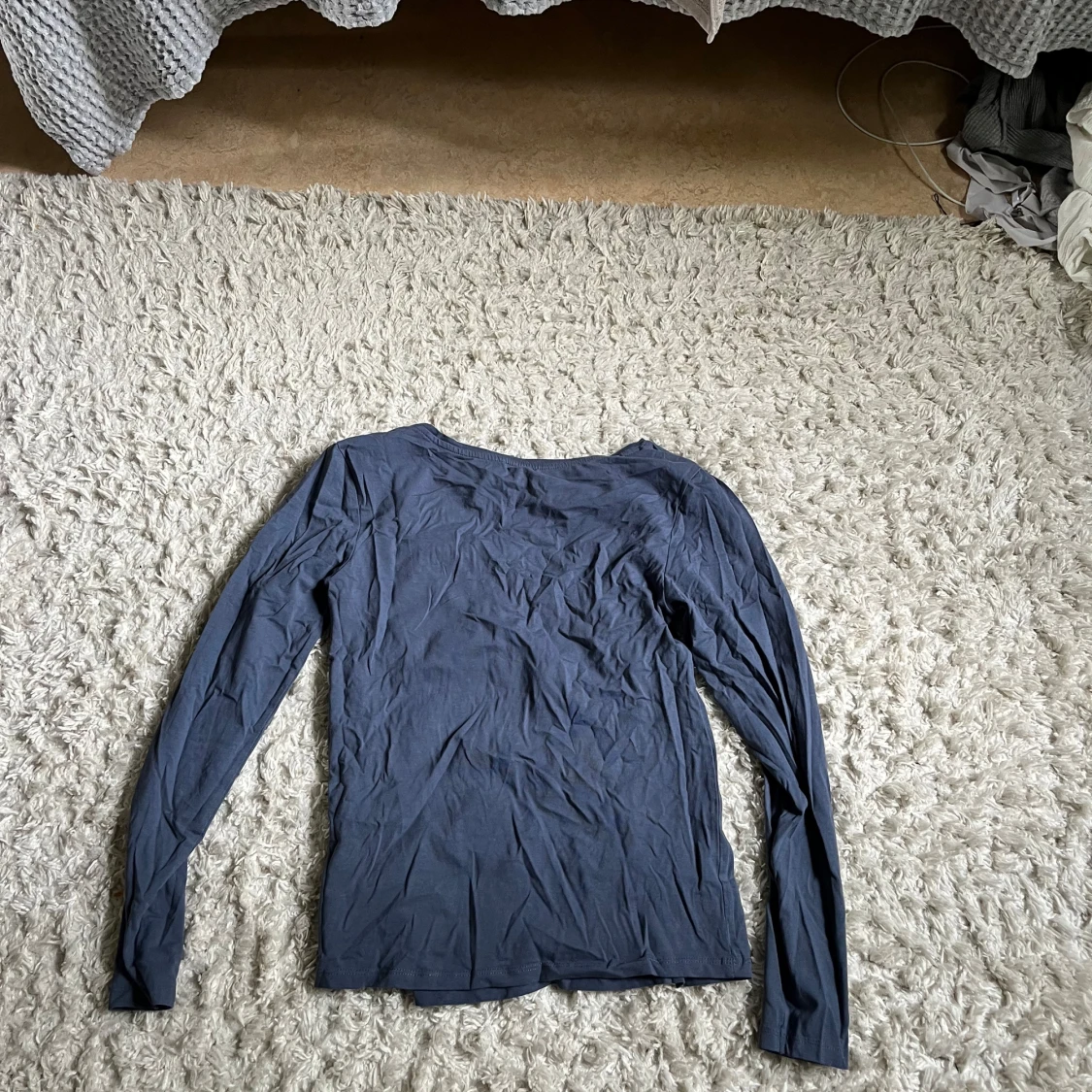 Mörkblå långärmad topp från 157