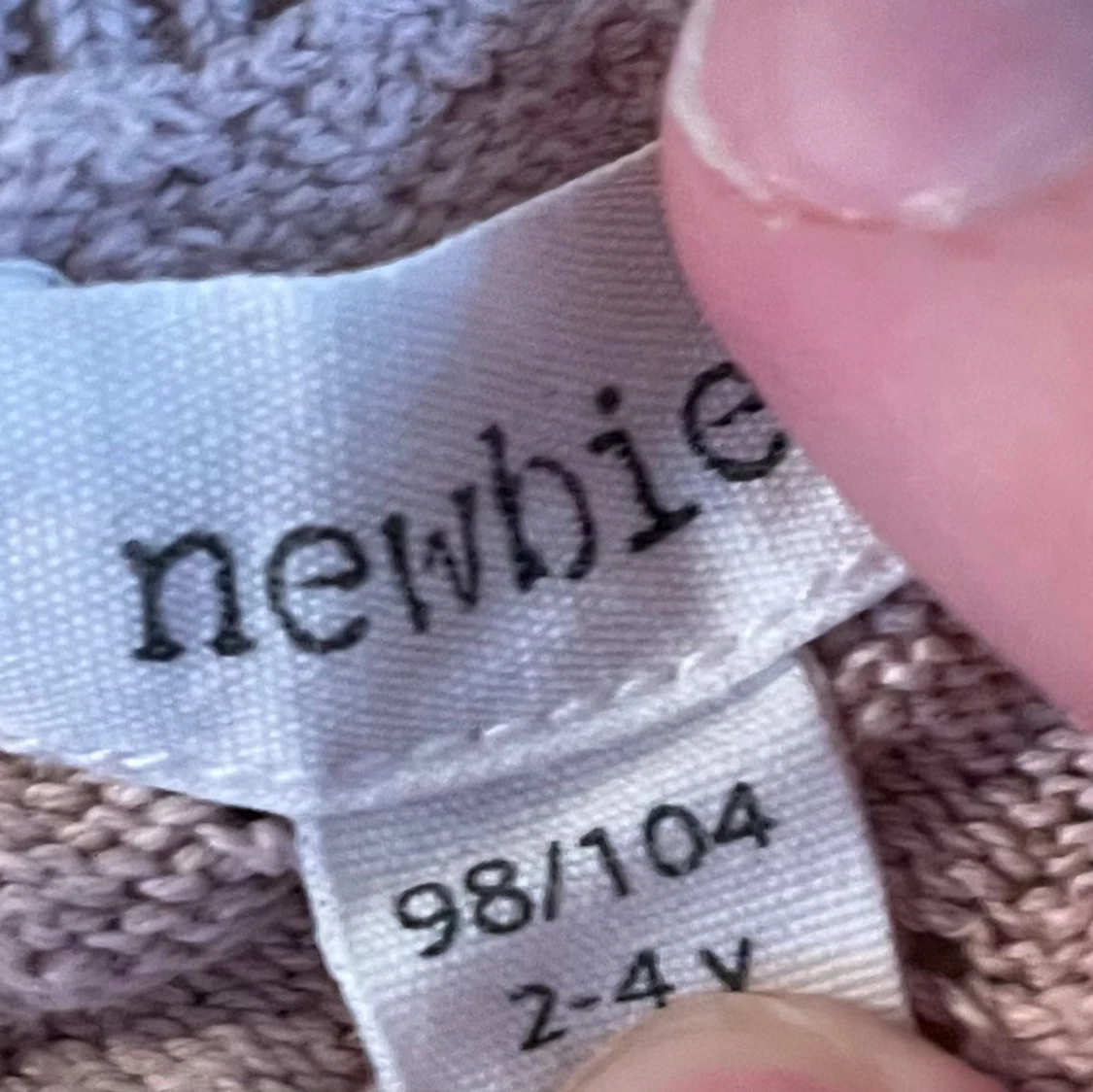 Ljusrosa kofta från Newbie i bomull - 4