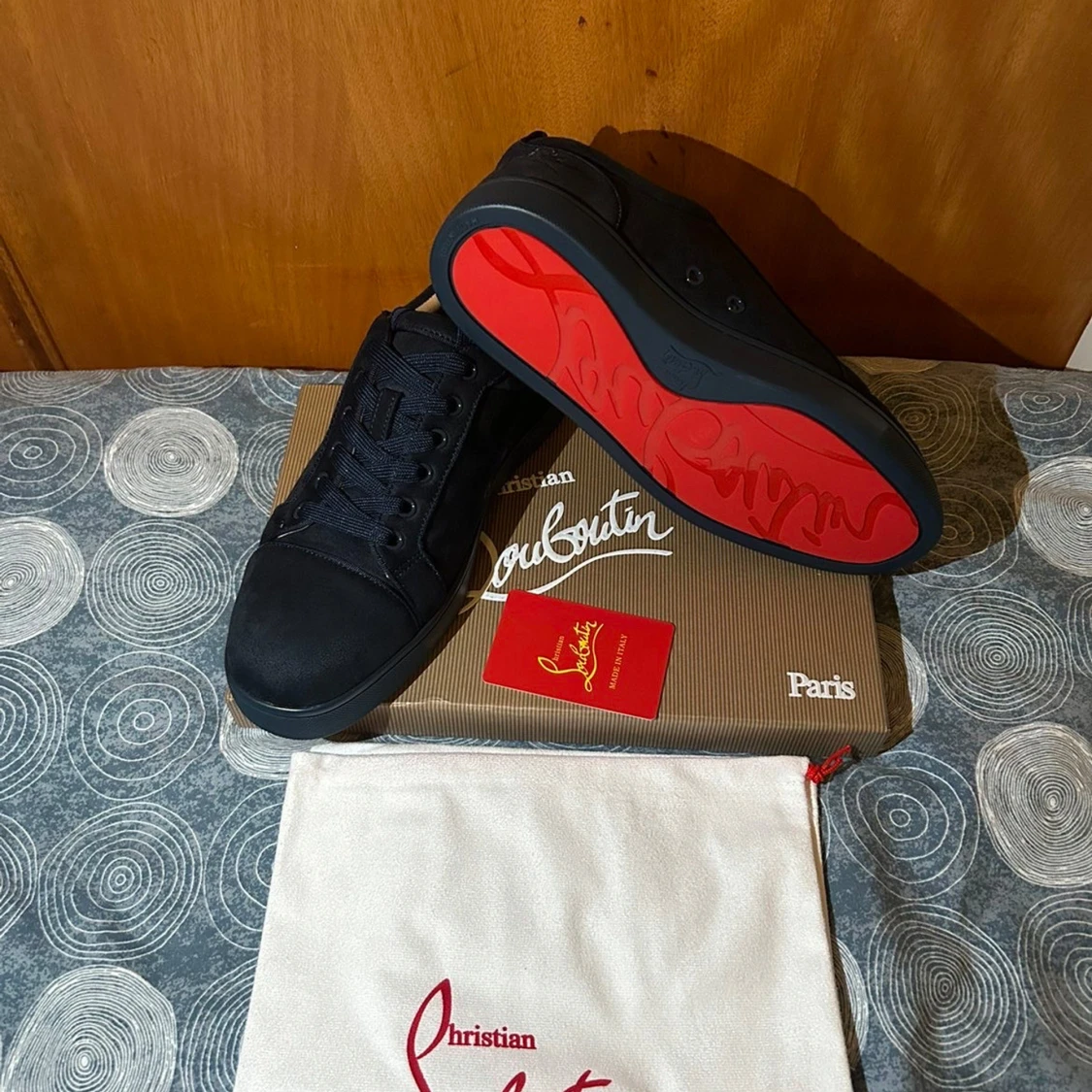 Christian Louboutin svarta sneakers  - 4